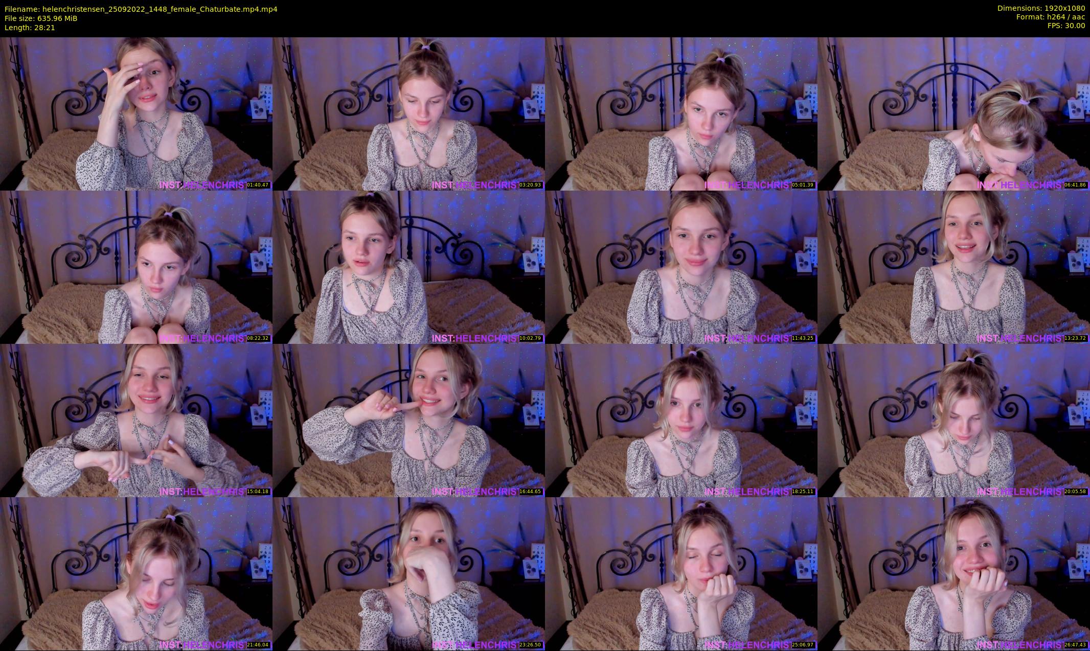 helenchristensen — 29 minute Chaturbate female cam show recording, 1080p, Sep 25, 2022