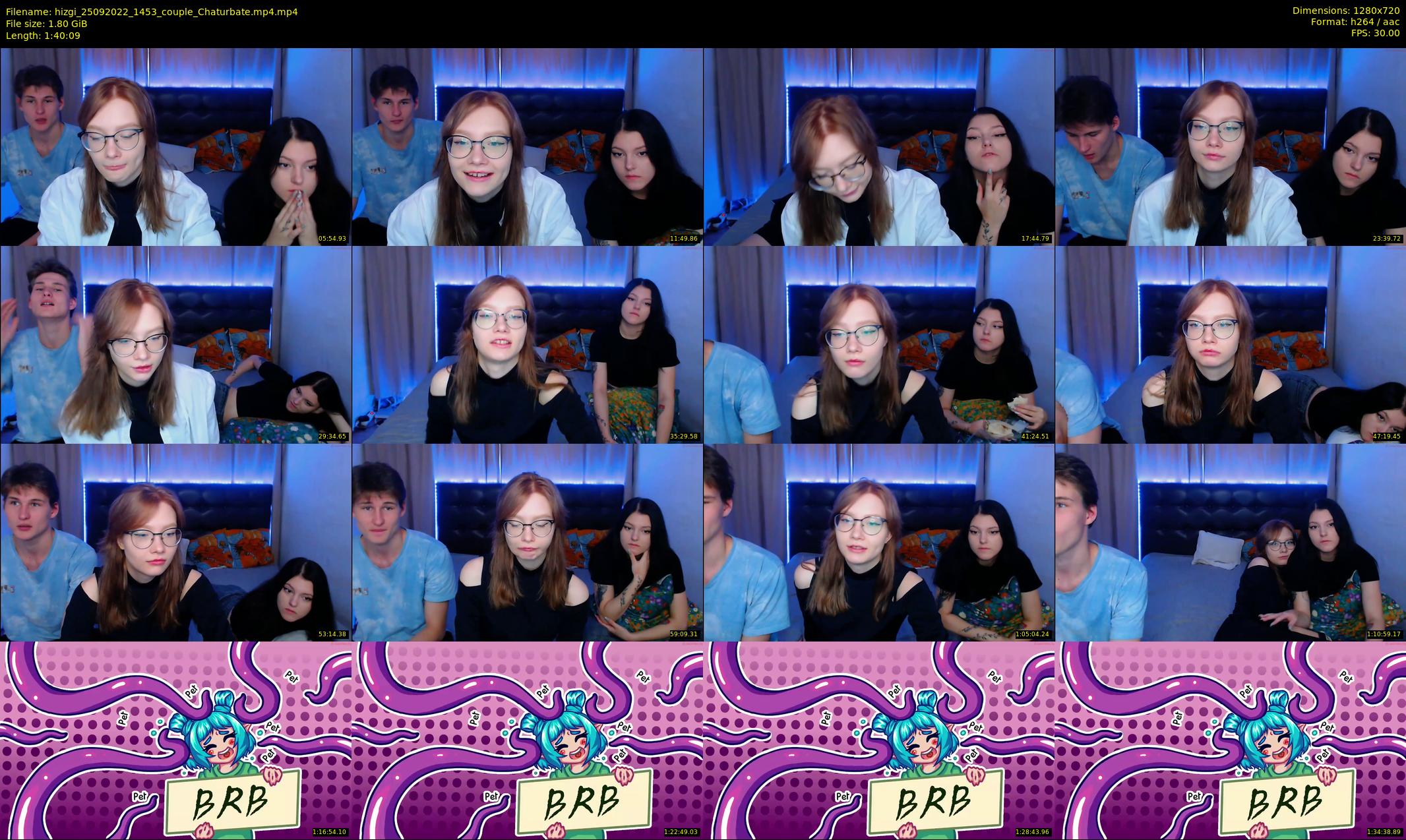 hizgi — 101 minute Chaturbate couple cam show recording, 720p, Sep 25, 2022
