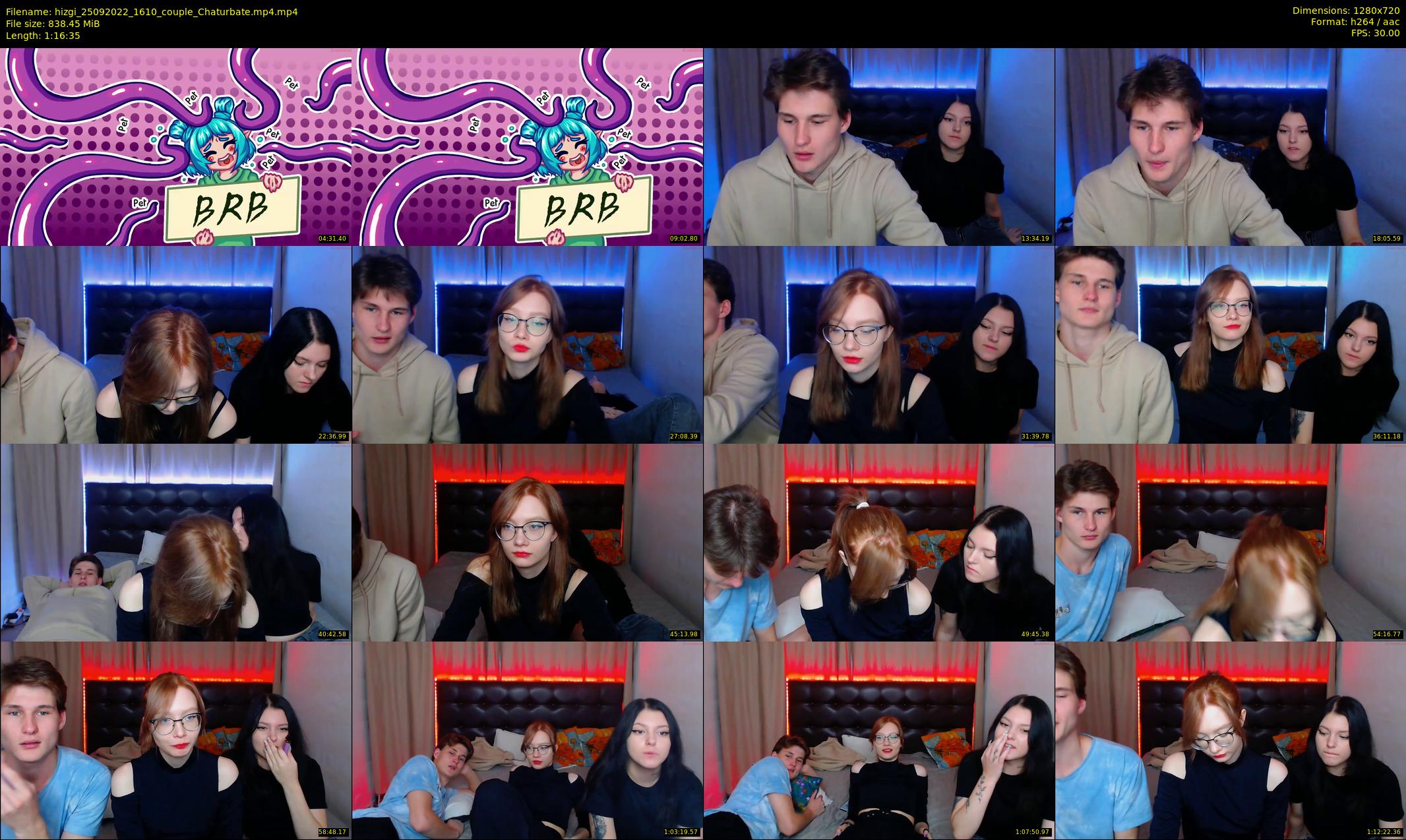 hizgi — 77 minute Chaturbate couple cam show recording, 720p, Sep 25, 2022