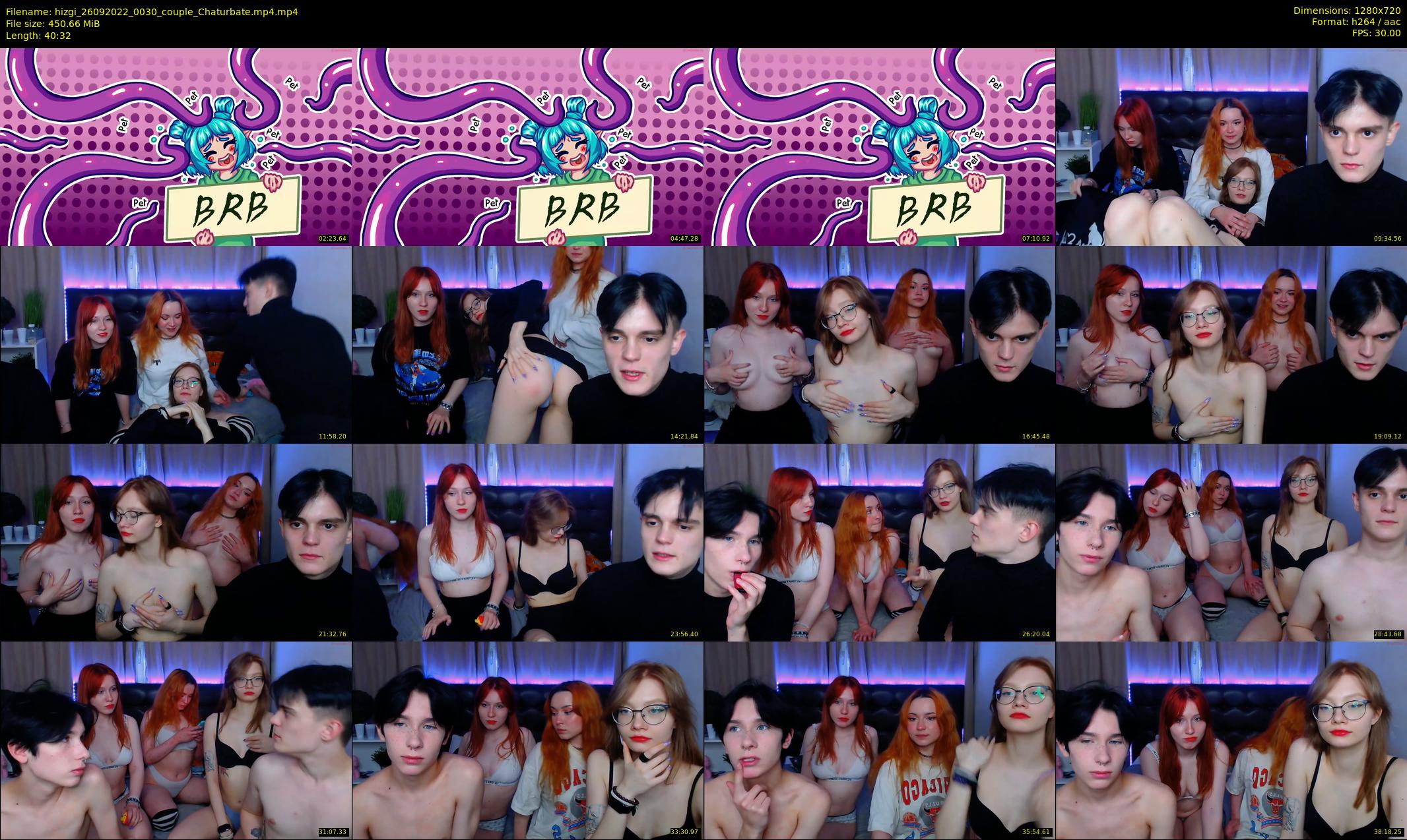 hizgi — 41 minute Chaturbate couple cam show recording, 720p, Sep 26, 2022