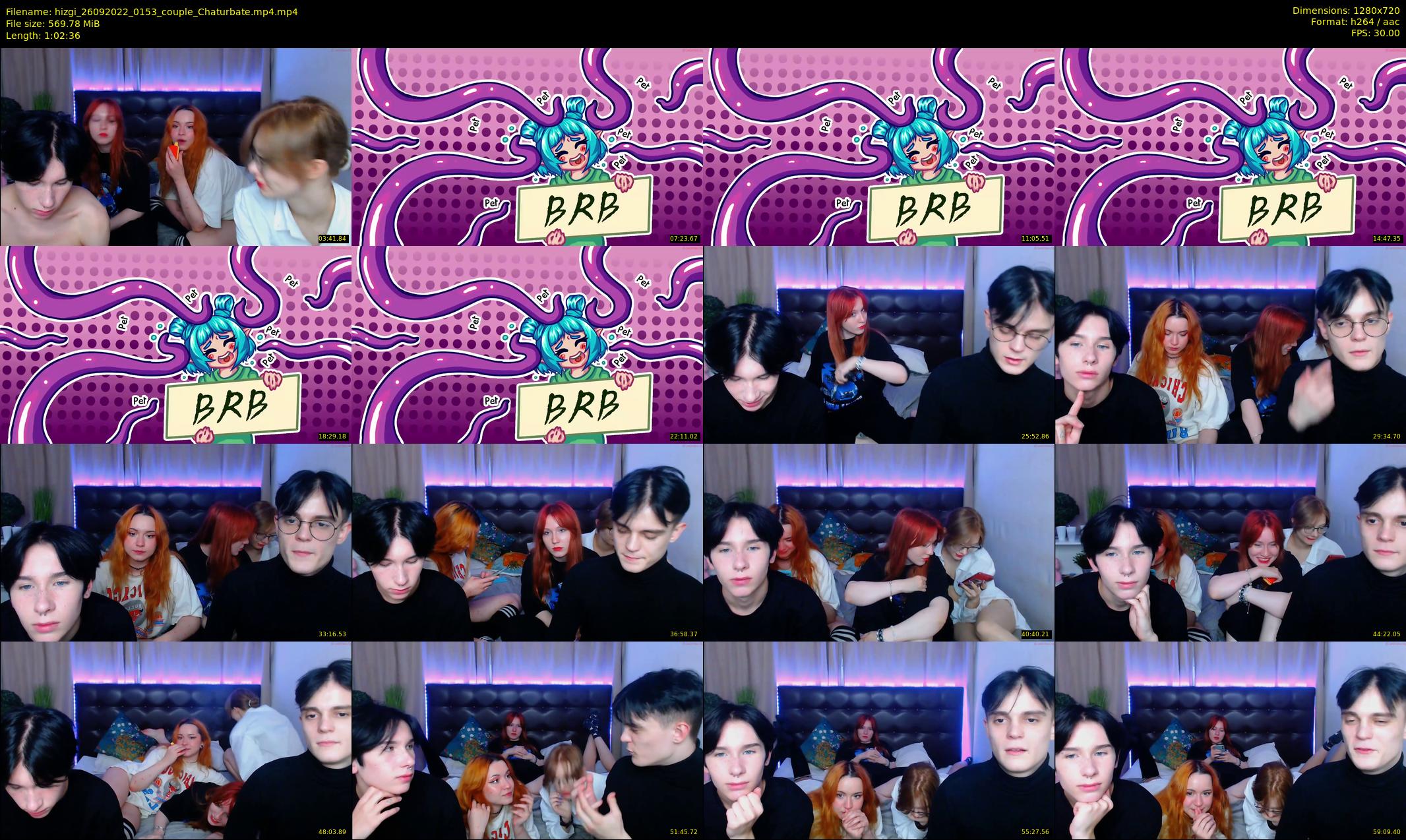 hizgi — 63 minute Chaturbate couple cam show recording, 720p, Sep 26, 2022