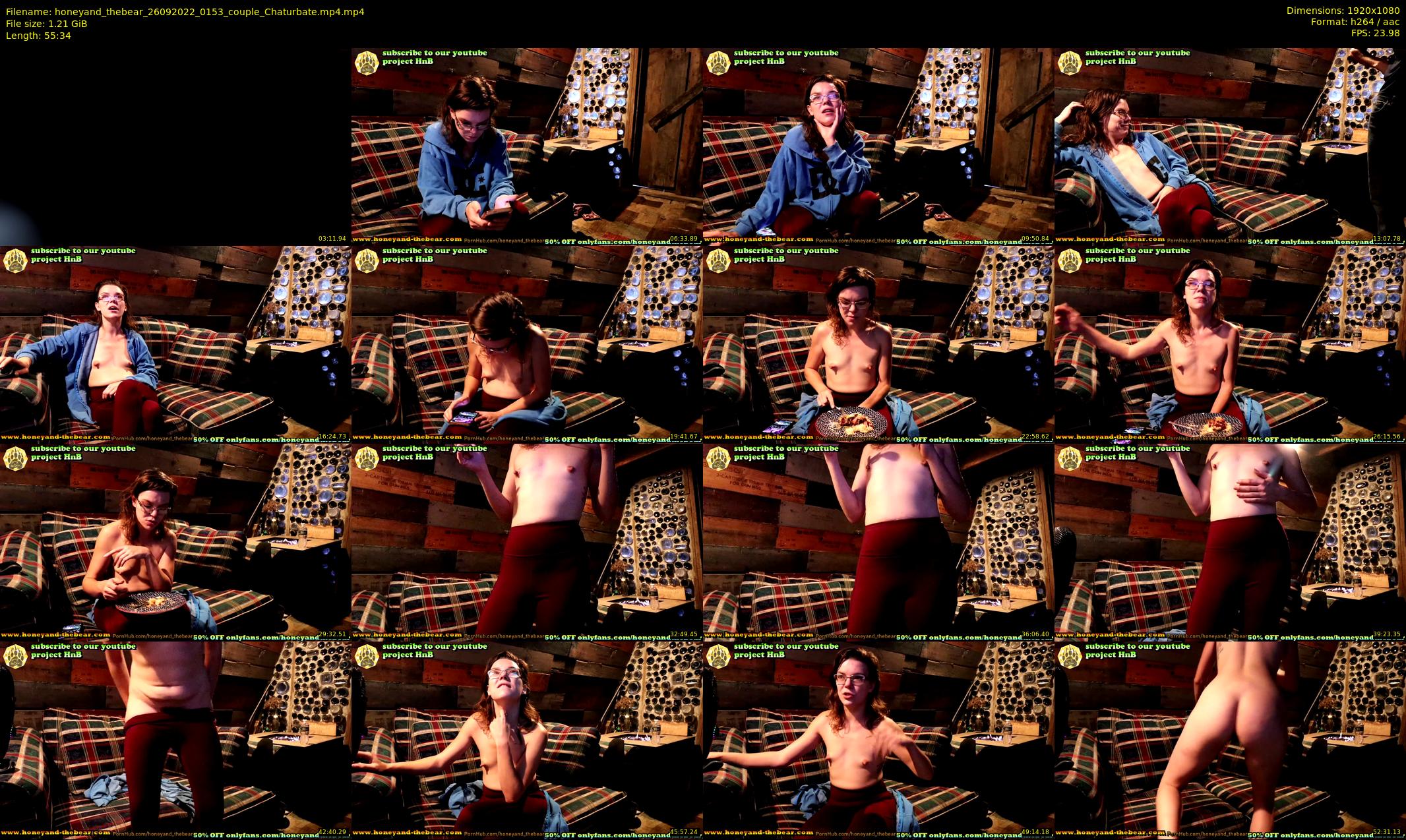 honeyand_thebear — 56 minute Chaturbate couple cam show recording, 1080p, Sep 26, 2022