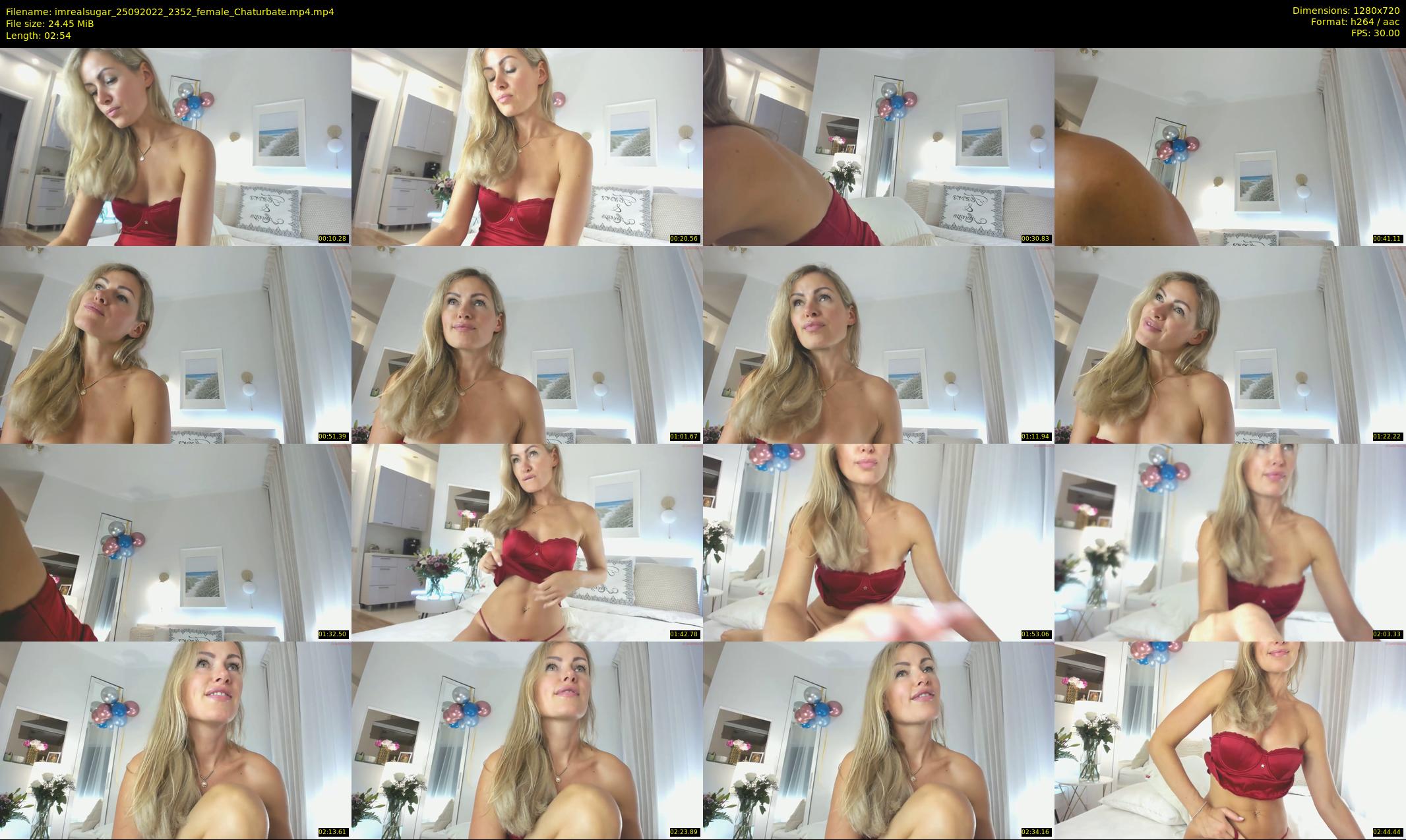 imrealsugar — 3 minute Chaturbate female cam show recording, 720p, Sep 25, 2022