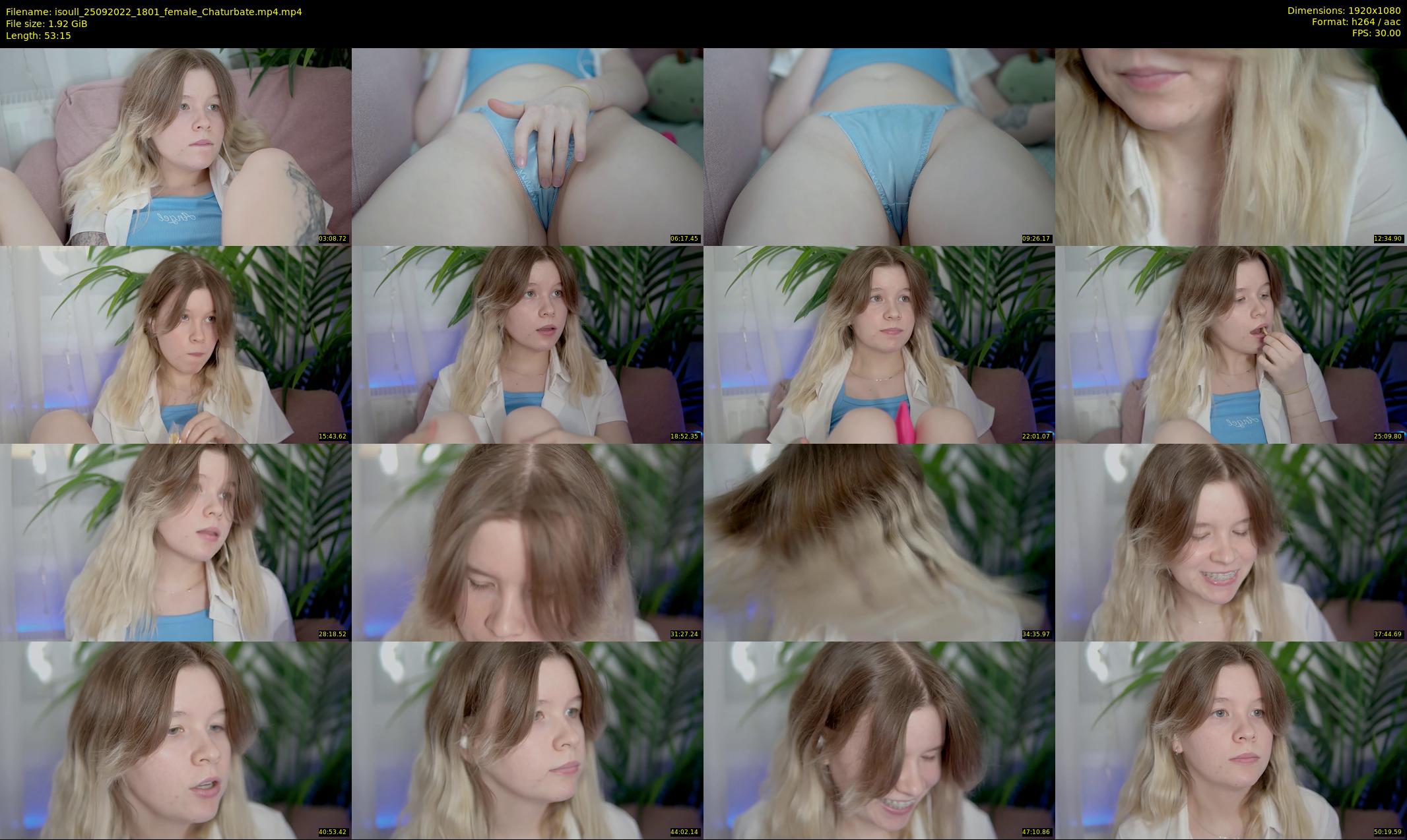 isoull — 54 minute Chaturbate female cam show recording, 1080p, Sep 25, 2022