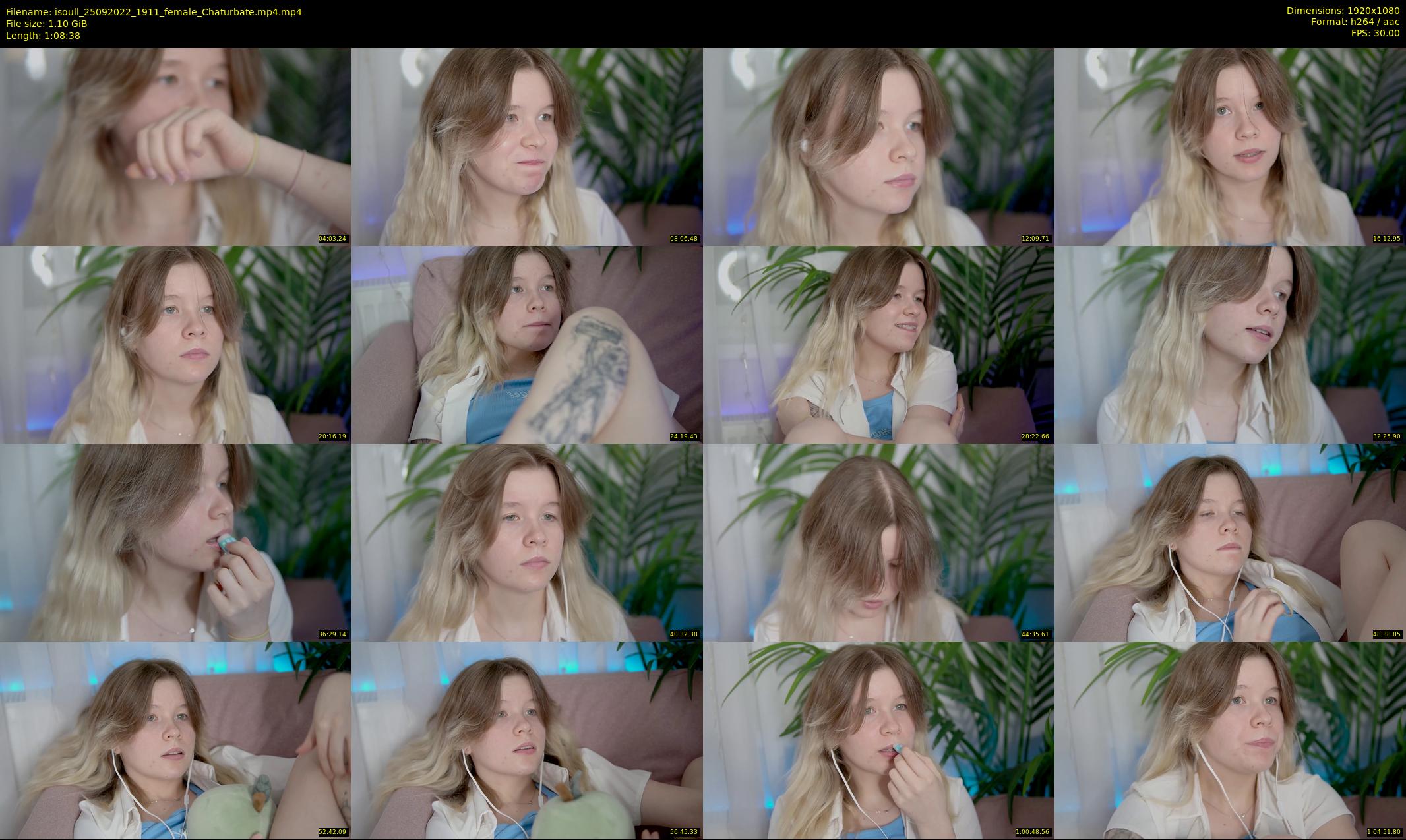 isoull — 69 minute Chaturbate female cam show recording, 1080p, Sep 25, 2022