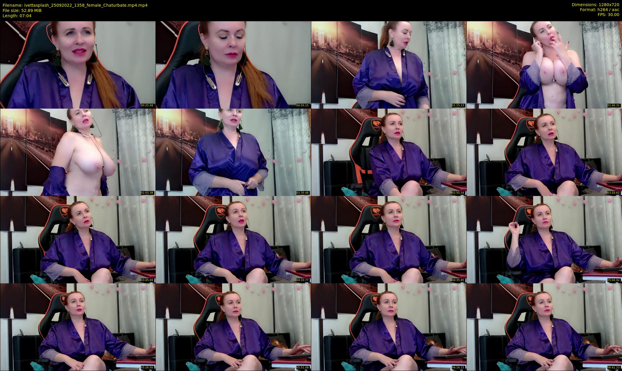 ivettasplash — 8 minute Chaturbate female cam show recording, 720p, Sep 25, 2022