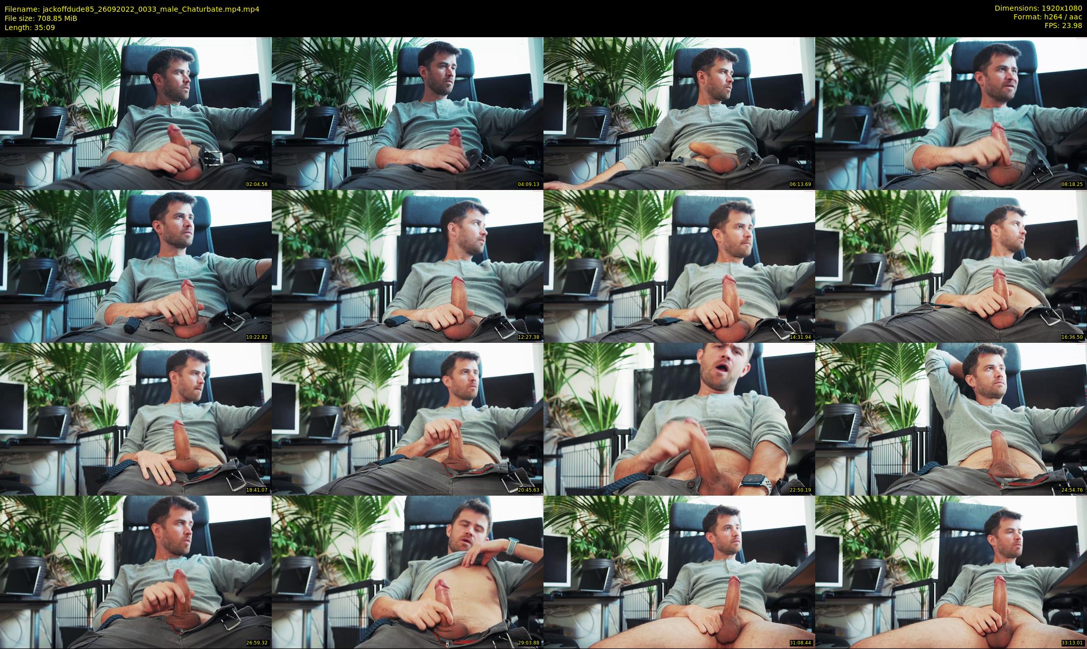 jackoffdude85 — 36 minute Chaturbate male cam show recording, 1080p, Sep 26, 2022