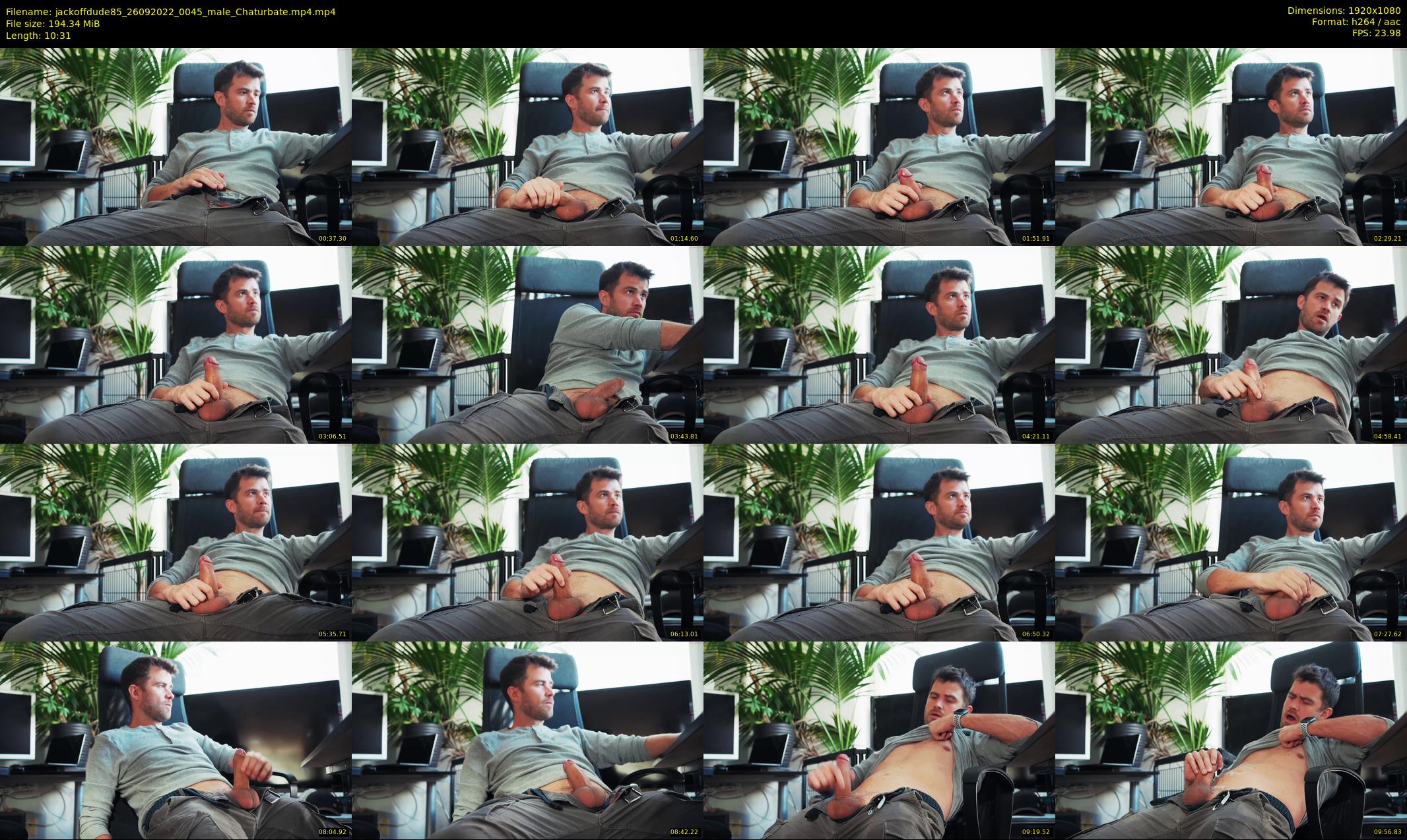 jackoffdude85 — 11 minute Chaturbate male cam show recording, 1080p, Sep 26, 2022