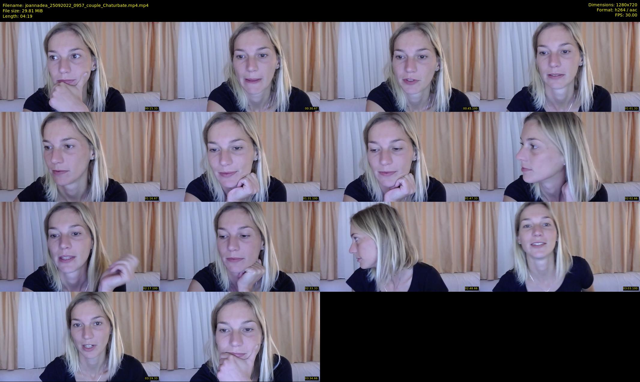 joannadea — 5 minute Chaturbate female cam show recording, 720p, Sep 25, 2022