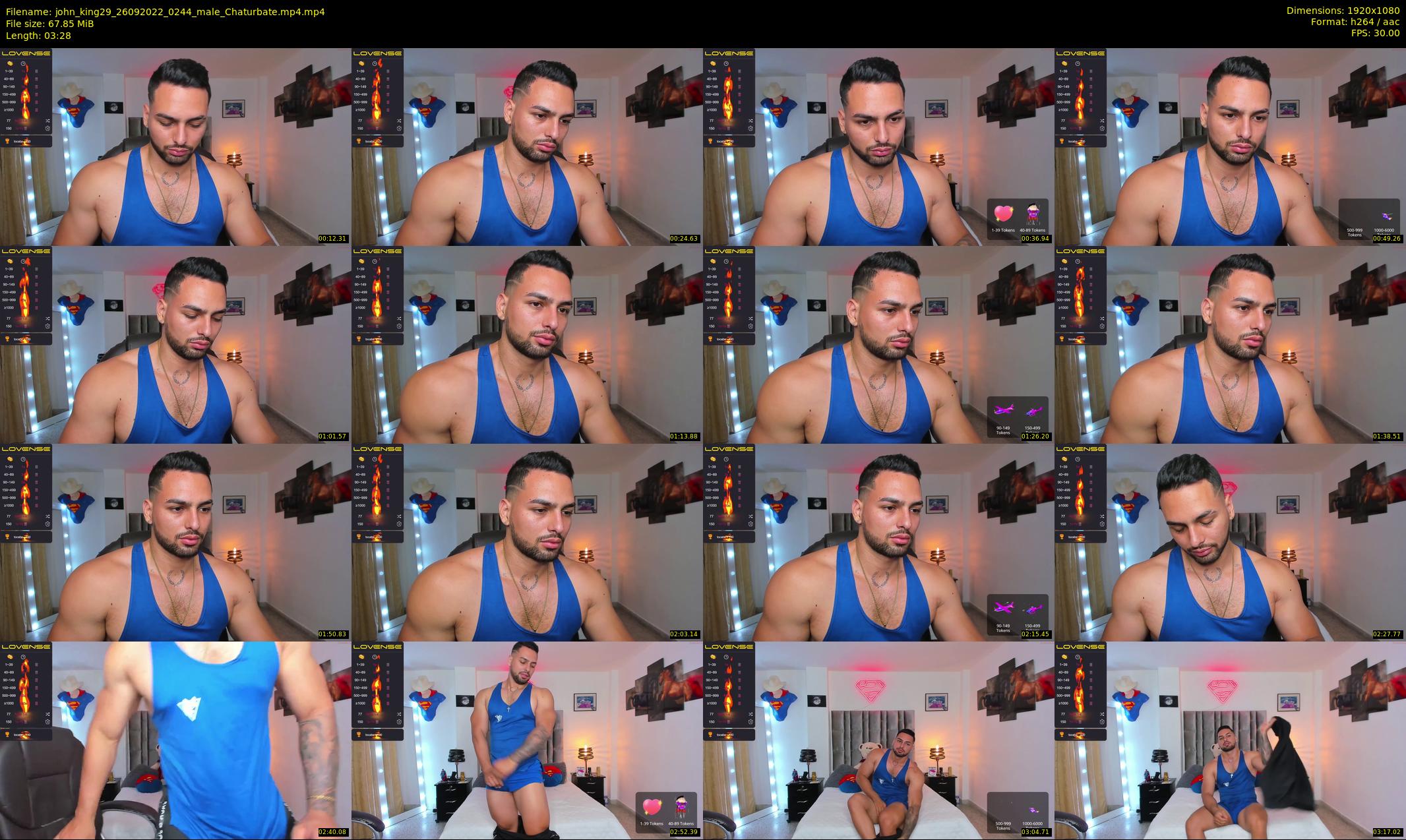 john_king29 — 4 minute Chaturbate male cam show recording, 1080p, Sep 26, 2022