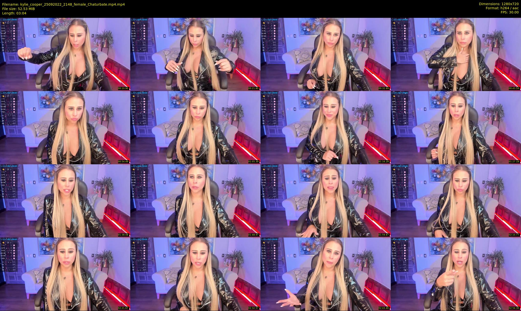 kylie_cooper — 4 minute Chaturbate female cam show recording, 720p, Sep 25, 2022