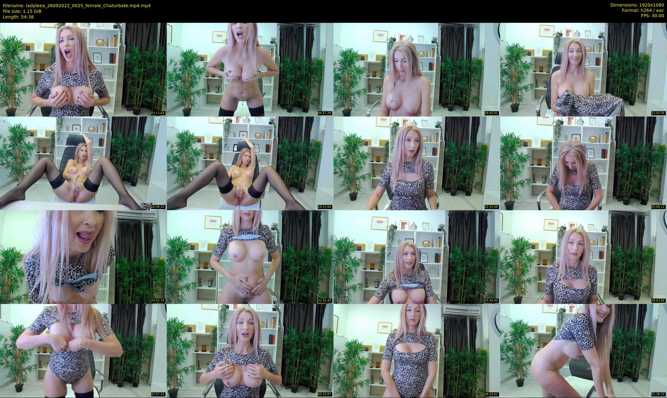ladyleea — 55 minute Chaturbate female cam show recording, 1080p, Sep 26, 2022