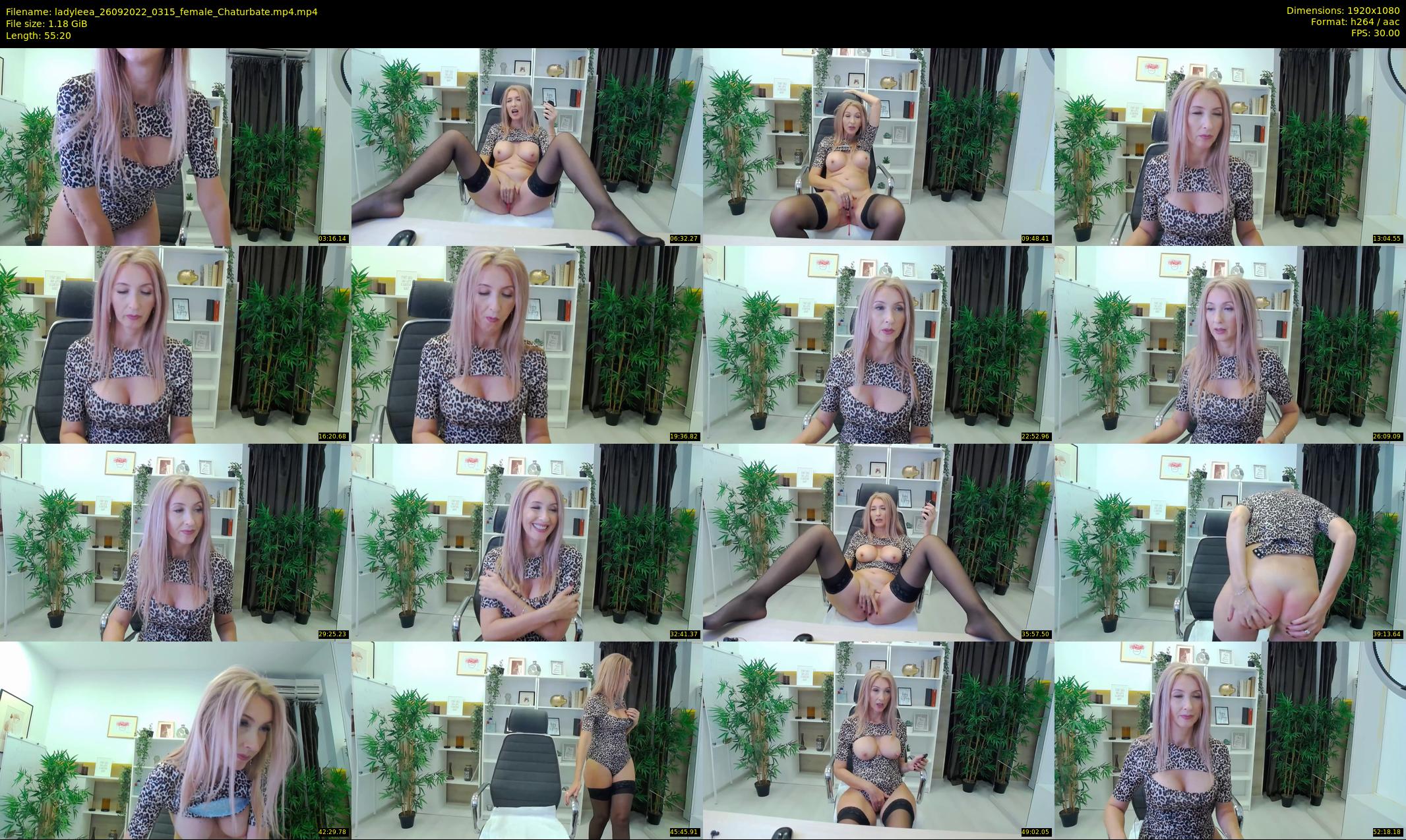 ladyleea — 56 minute Chaturbate female cam show recording, 1080p, Sep 26, 2022