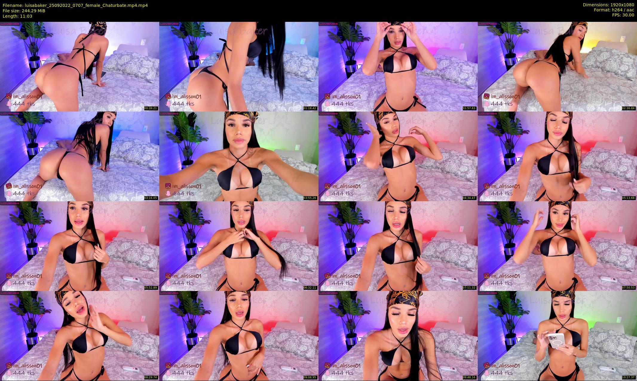 luisabaker — 12 minute Chaturbate female cam show recording, 1080p, Sep 25, 2022
