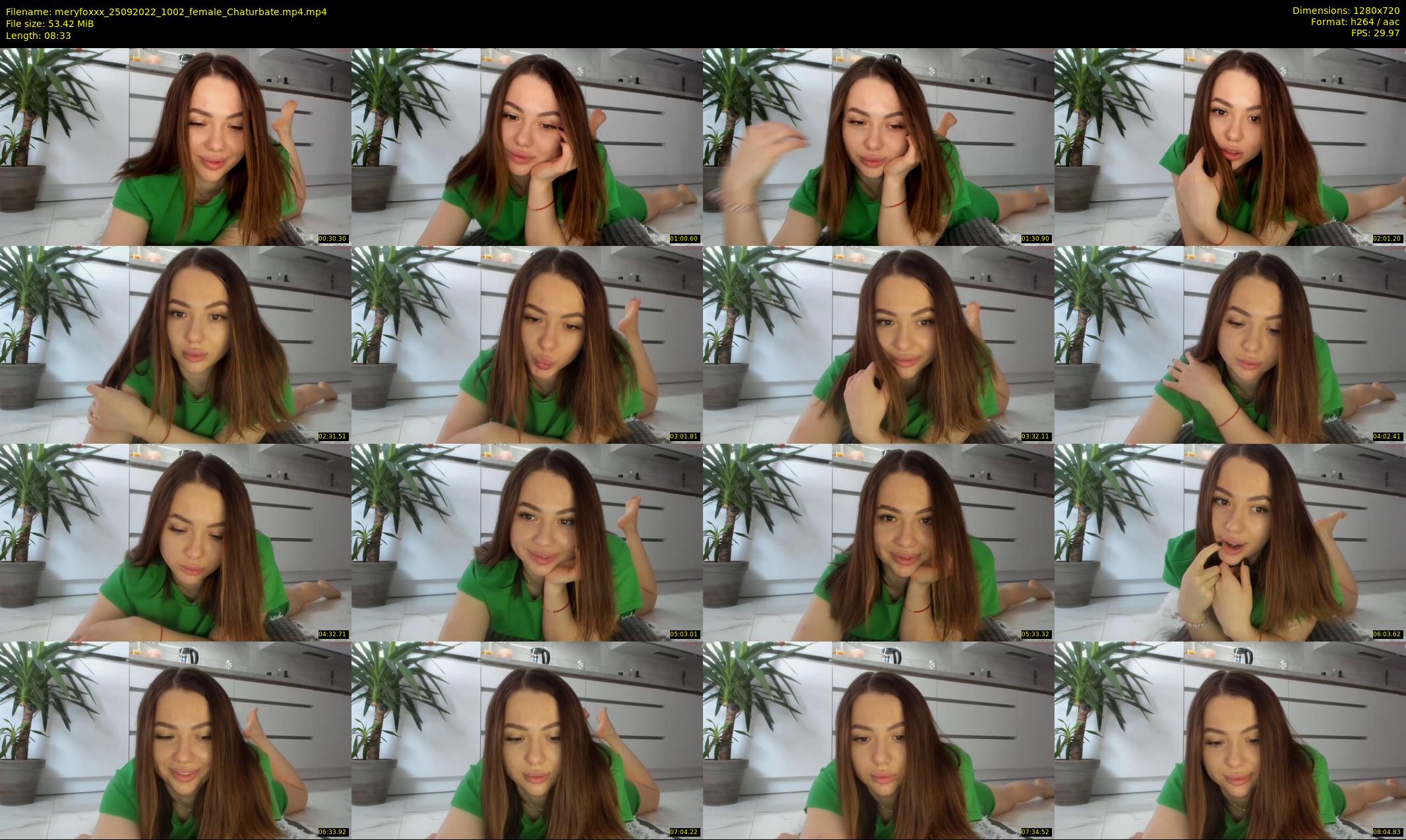 meryfoxxx — 9 minute Chaturbate female cam show recording, 720p, Sep 25, 2022