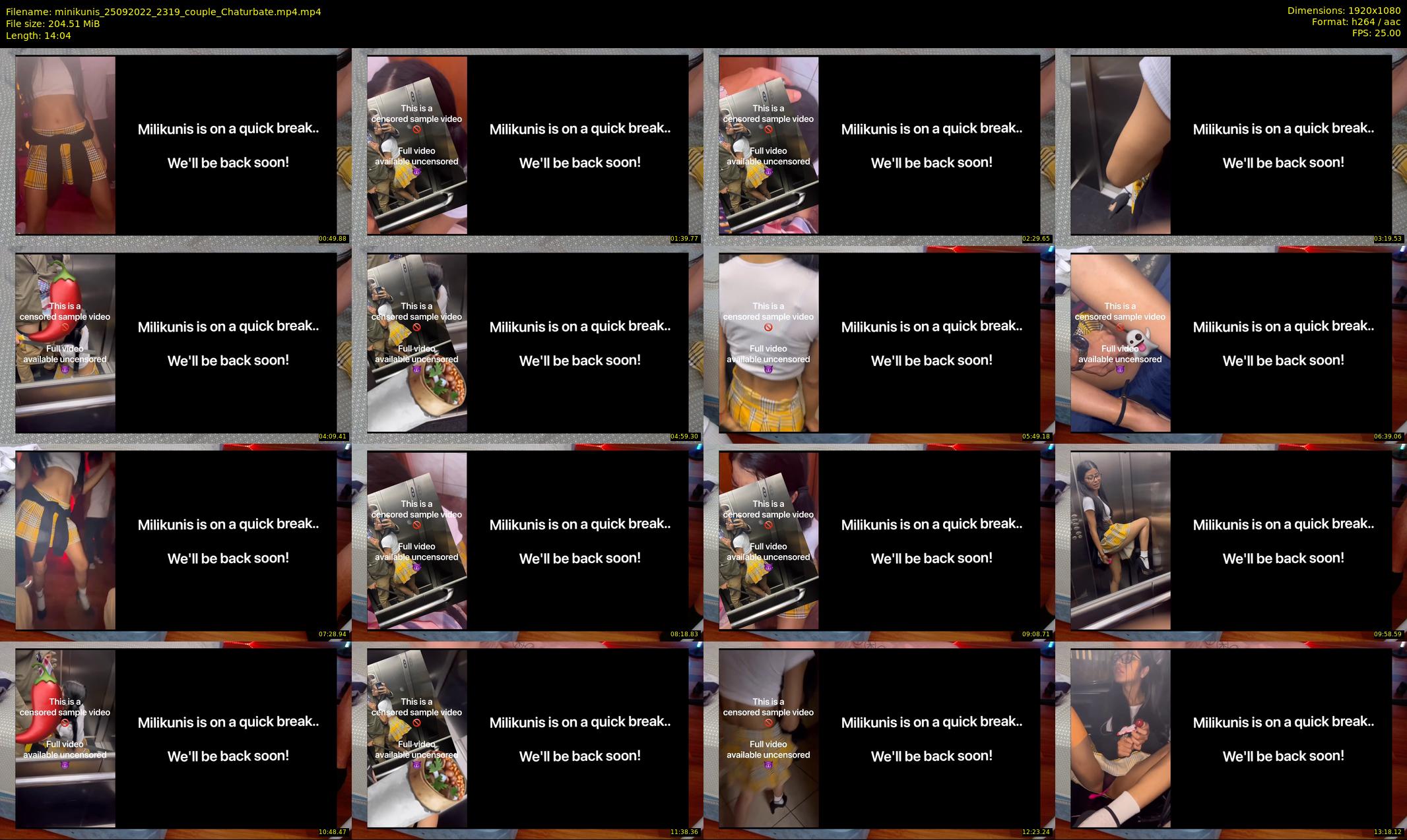minikunis — 15 minute Chaturbate couple cam show recording, 1080p, Sep 25, 2022