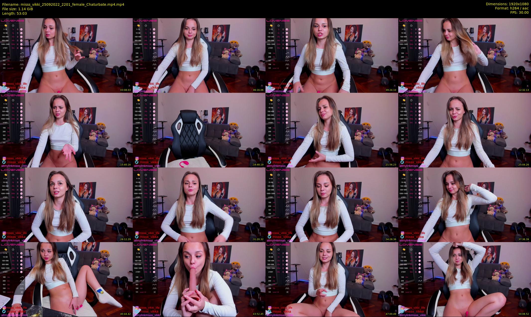 misss_vikki — 54 minute Chaturbate female cam show recording, 1080p, Sep 25, 2022