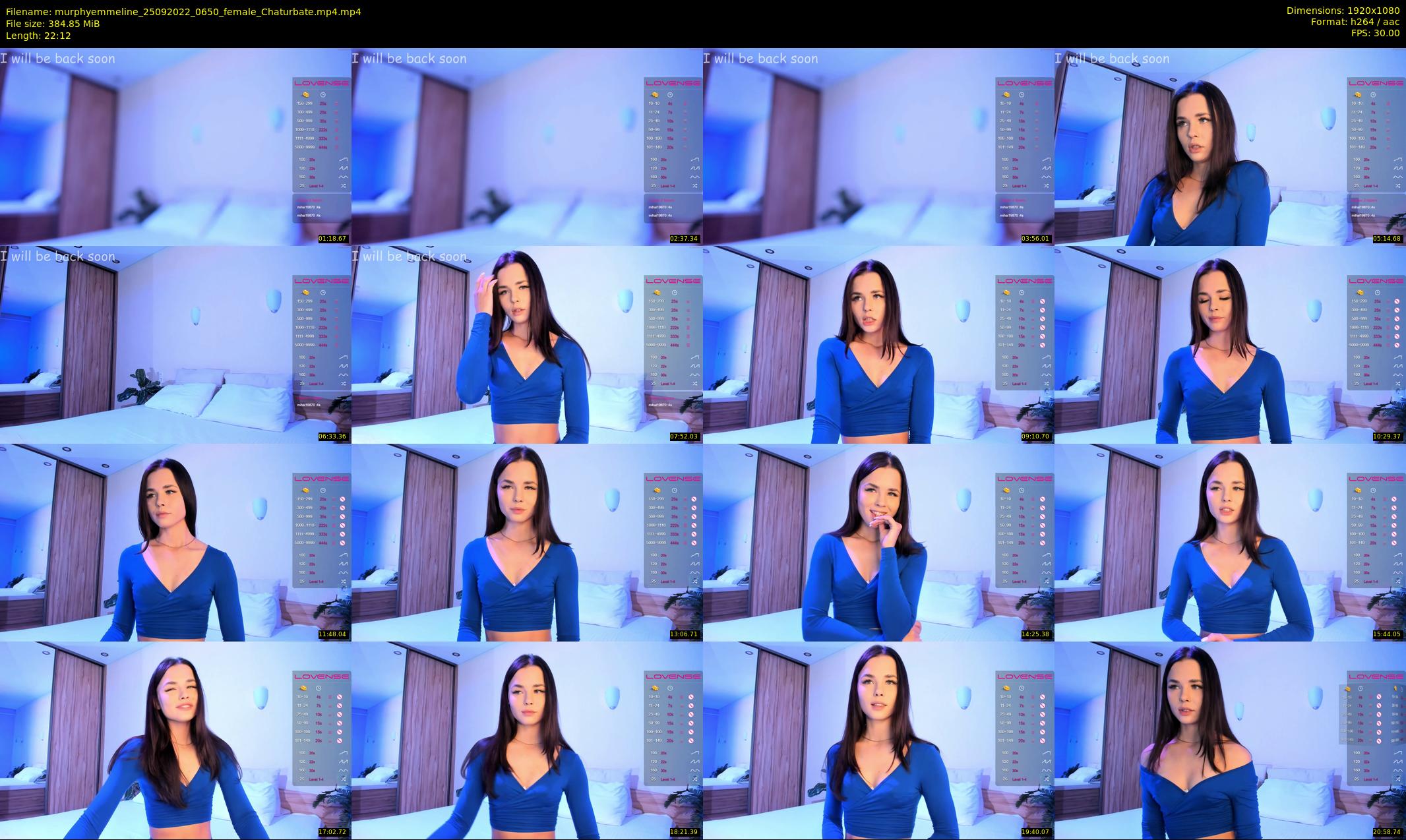murphyemmeline — 23 minute Chaturbate female cam show recording, 1080p, Sep 25, 2022