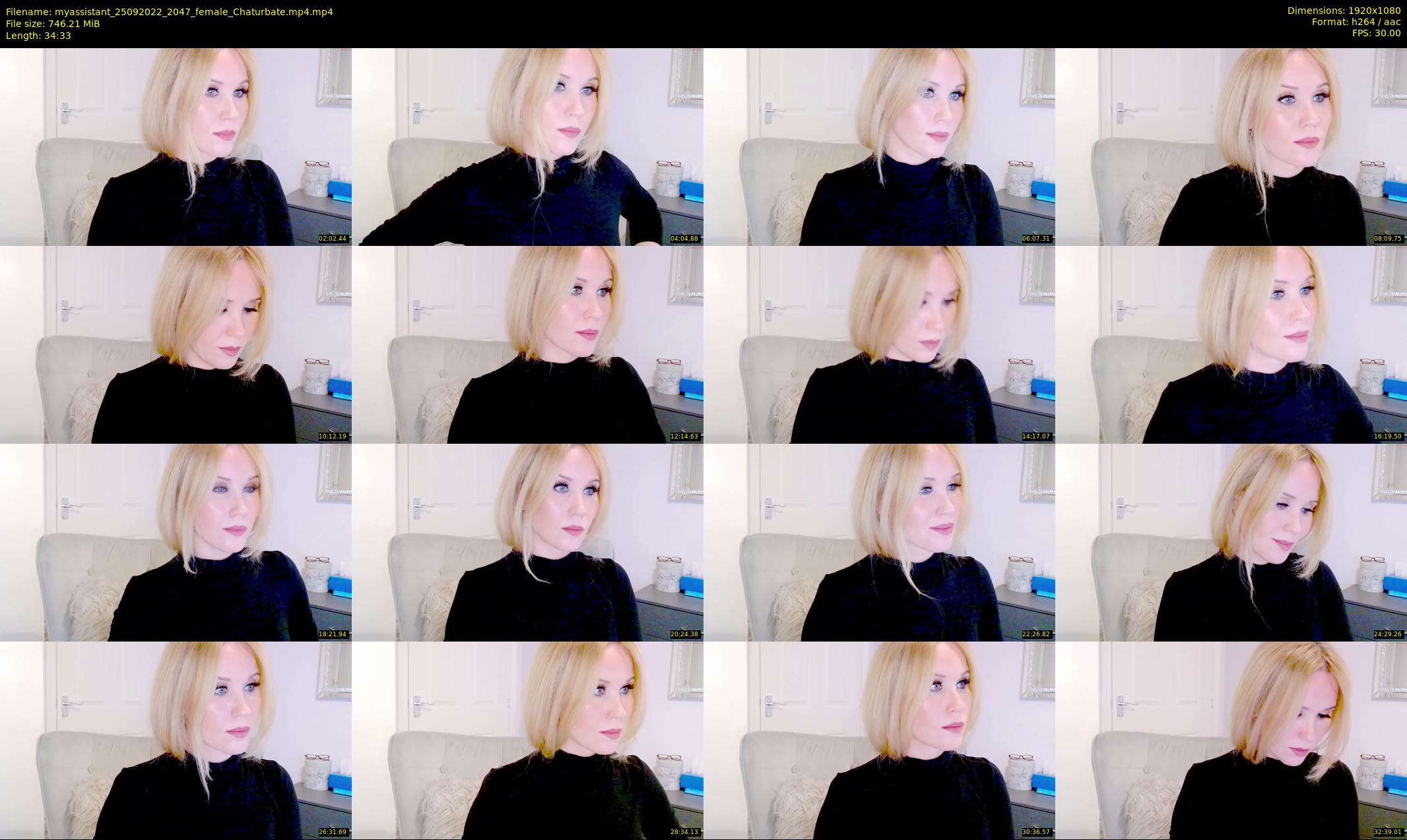 myassistant — 35 minute Chaturbate female cam show recording, 1080p, Sep 25, 2022