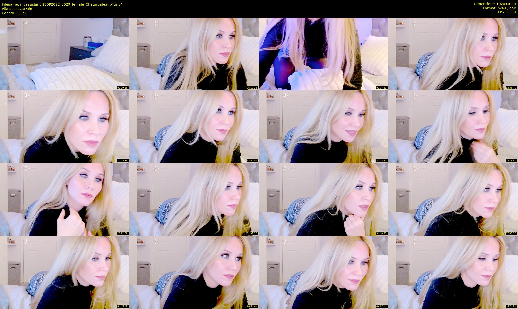 myassistant — 54 minute Chaturbate female cam show recording, 1080p, Sep 26, 2022