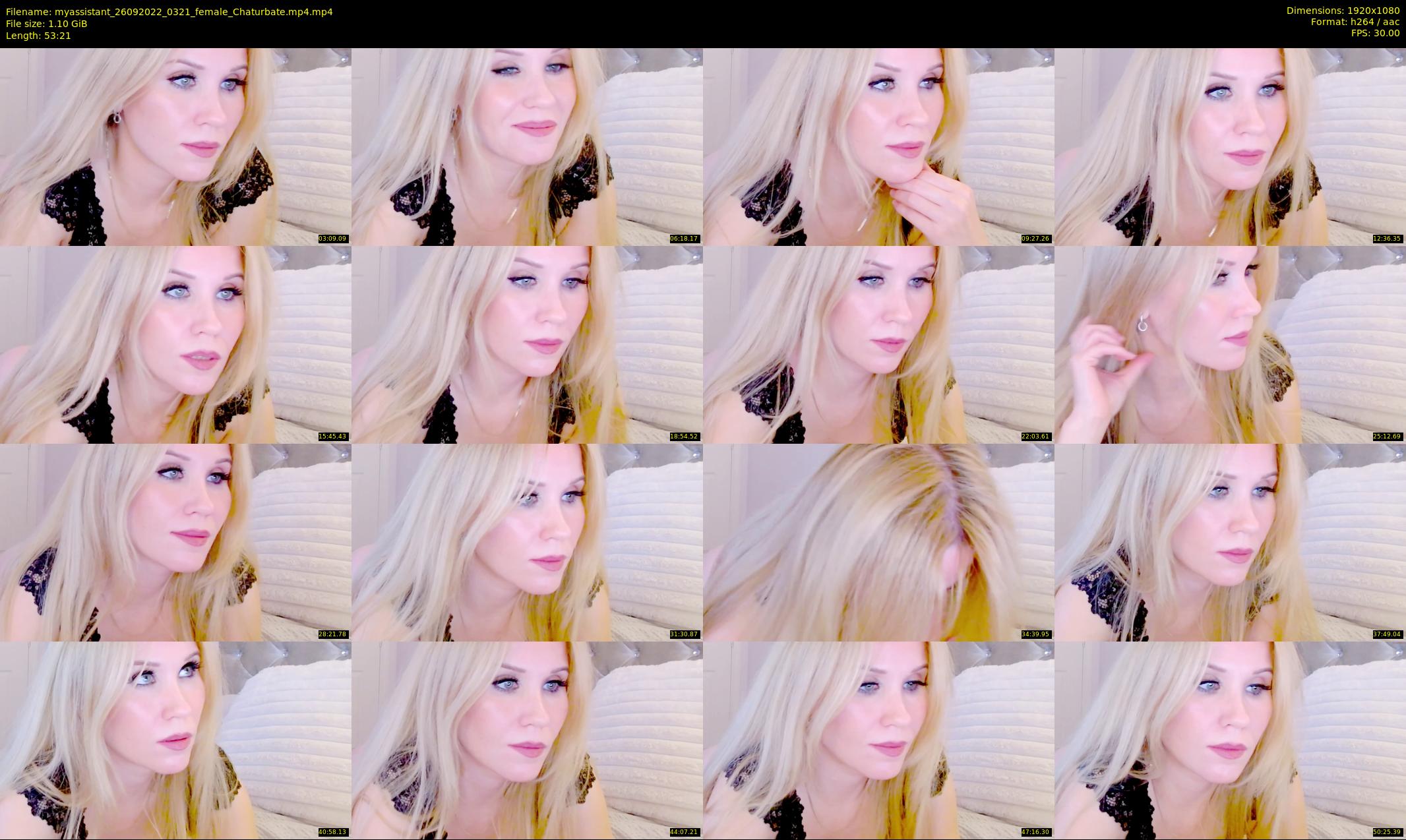 myassistant — 54 minute Chaturbate female cam show recording, 1080p, Sep 26, 2022