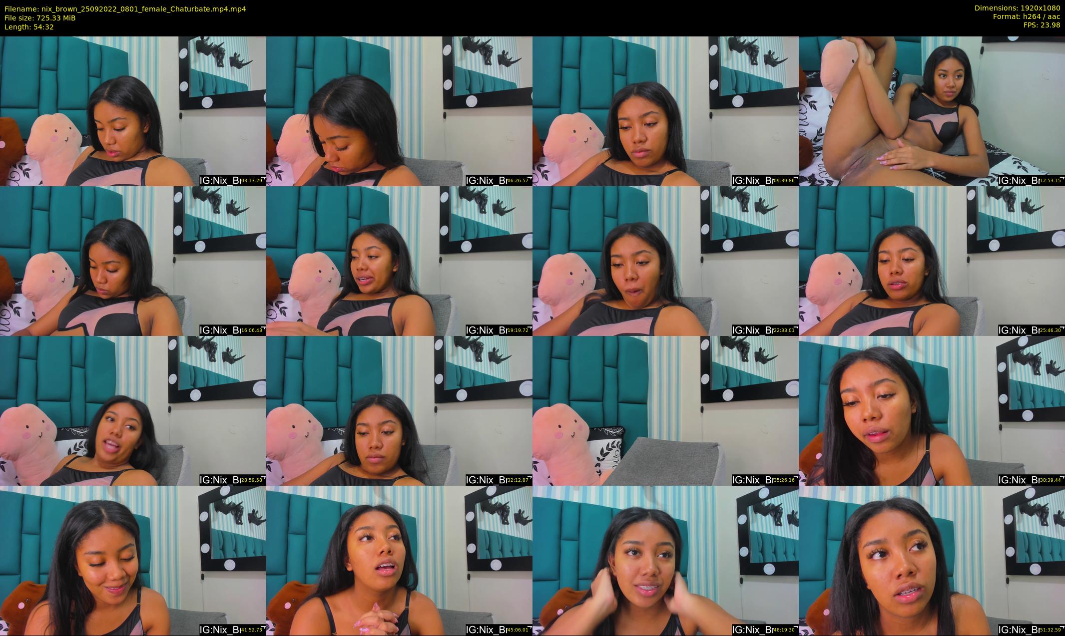 nix_brown — 55 minute Chaturbate female cam show recording, 1080p, Sep 25, 2022