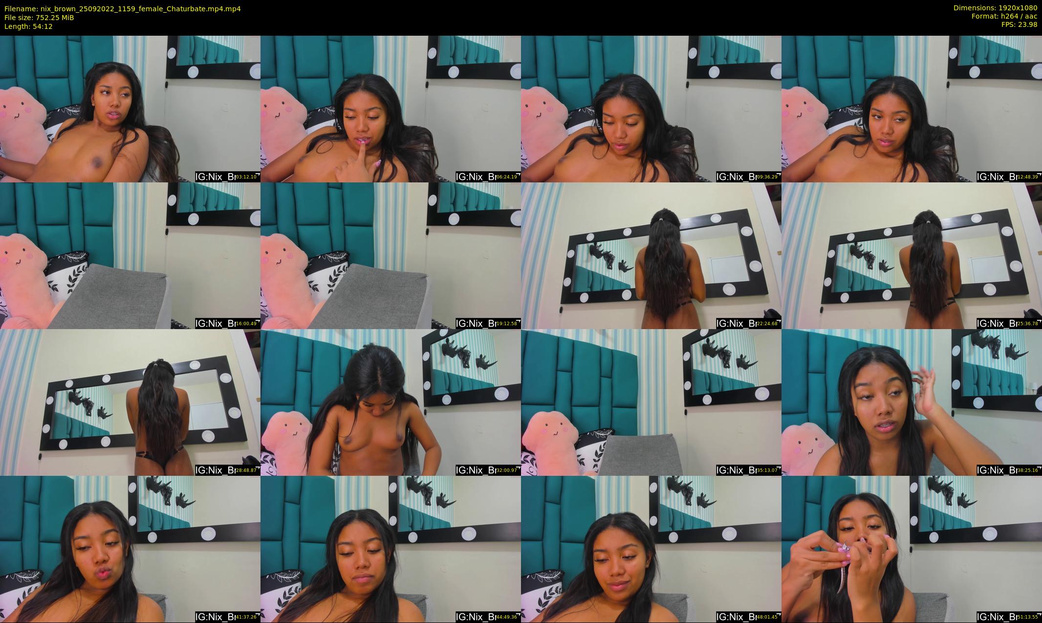 nix_brown — 55 minute Chaturbate female cam show recording, 1080p, Sep 25, 2022