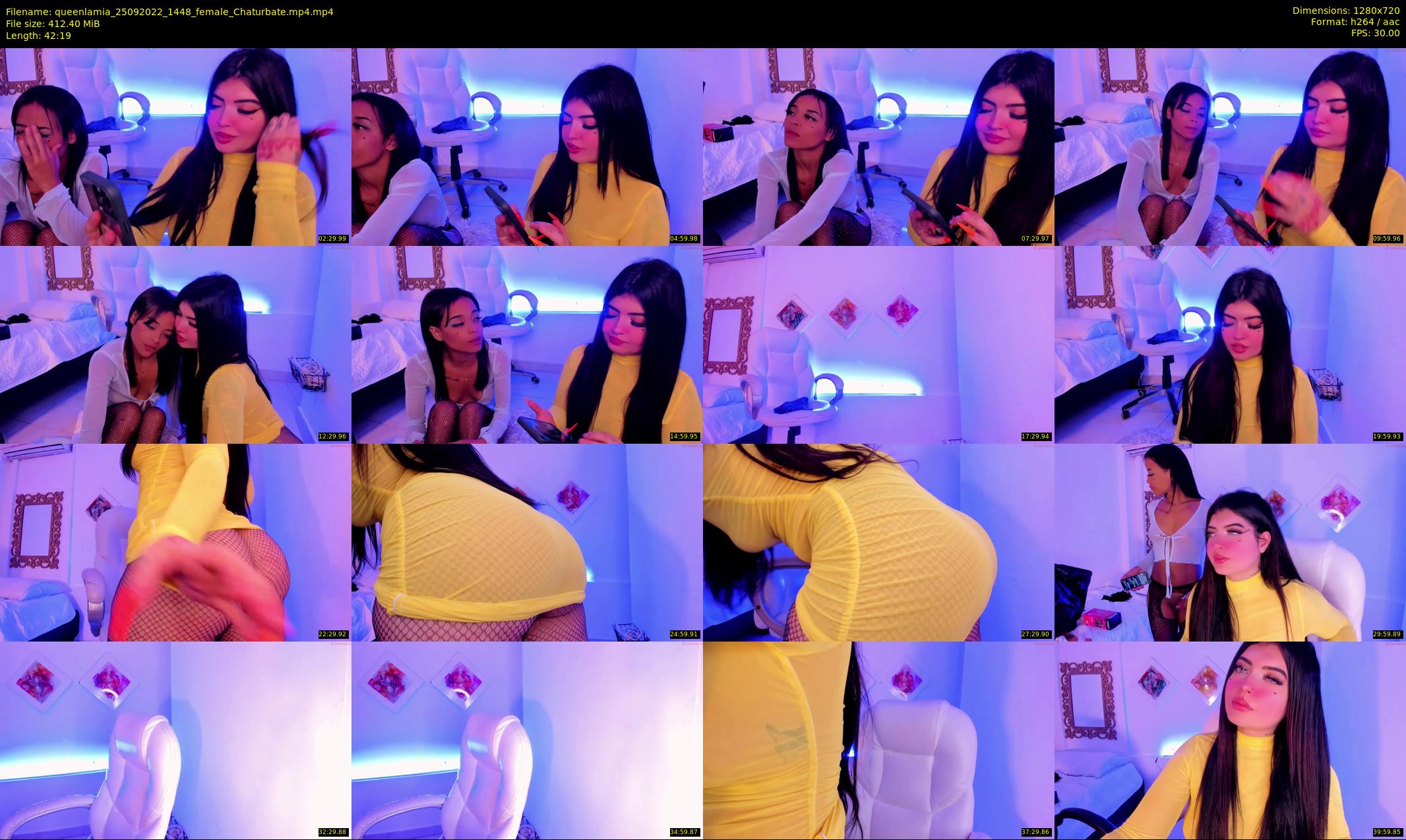 queenlamia — 43 minute Chaturbate female cam show recording, 720p, Sep 25, 2022