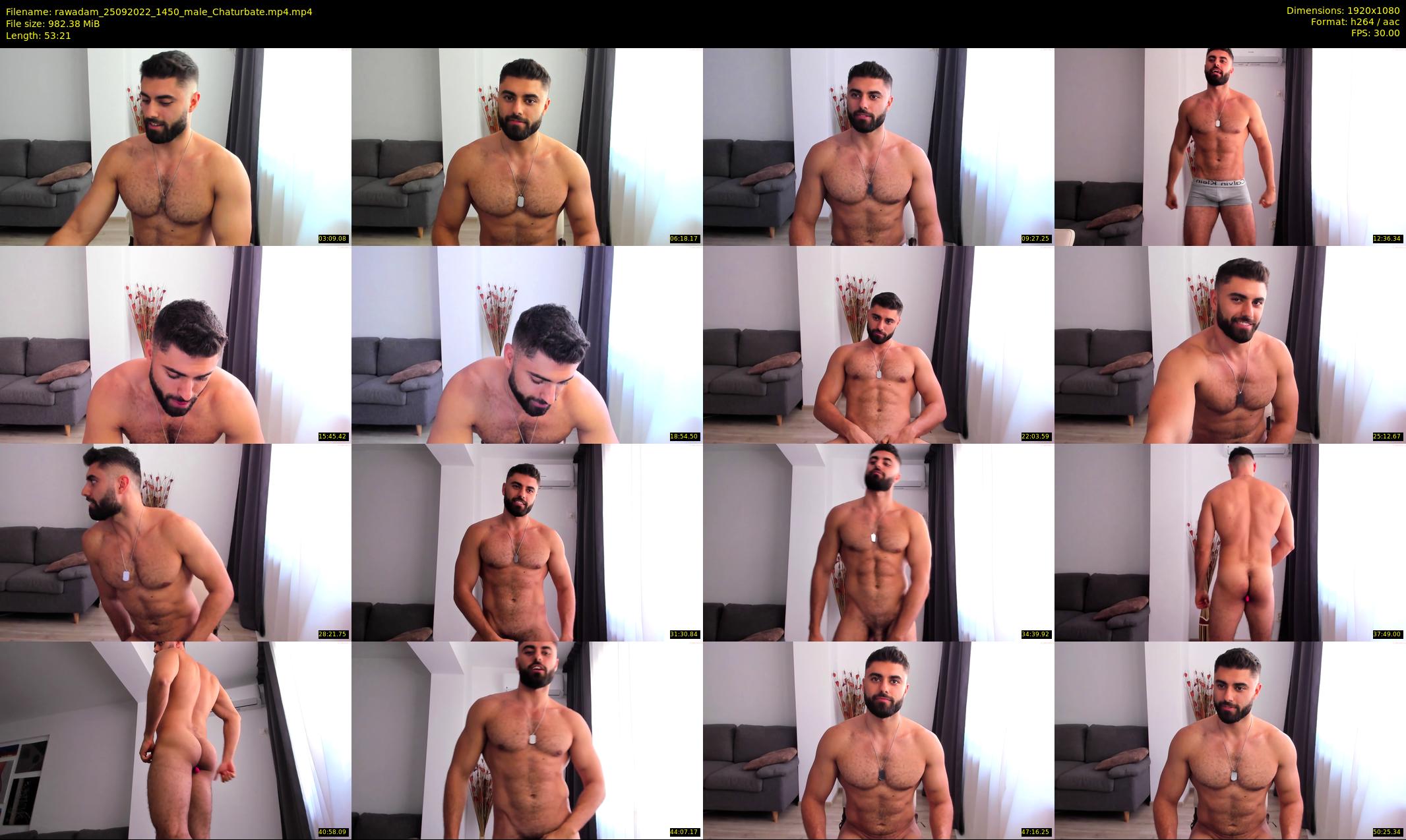 rawadam — 54 minute Chaturbate male cam show recording, 1080p, Sep 25, 2022