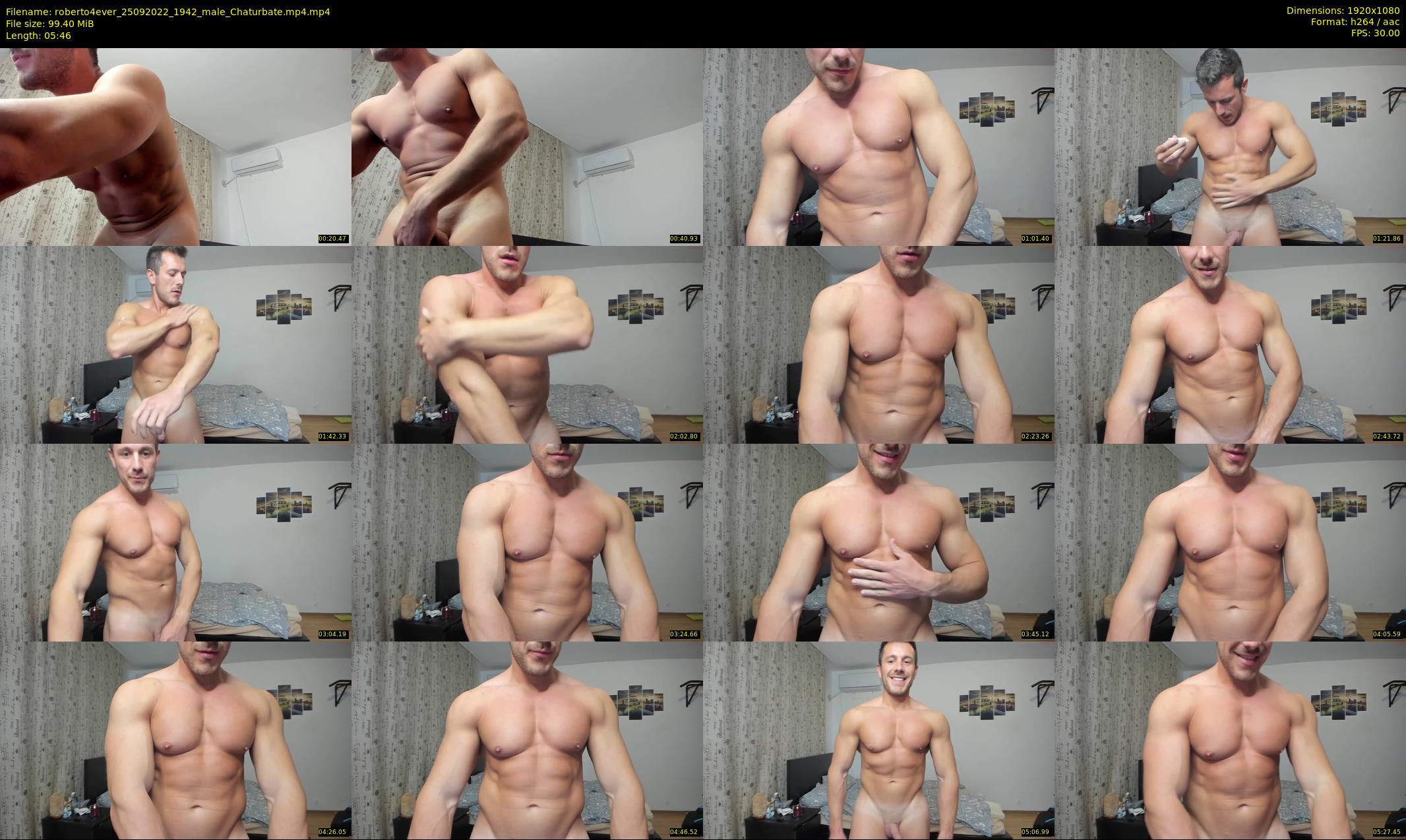 roberto4ever — 6 minute Chaturbate male cam show recording, 1080p, Sep 25, 2022