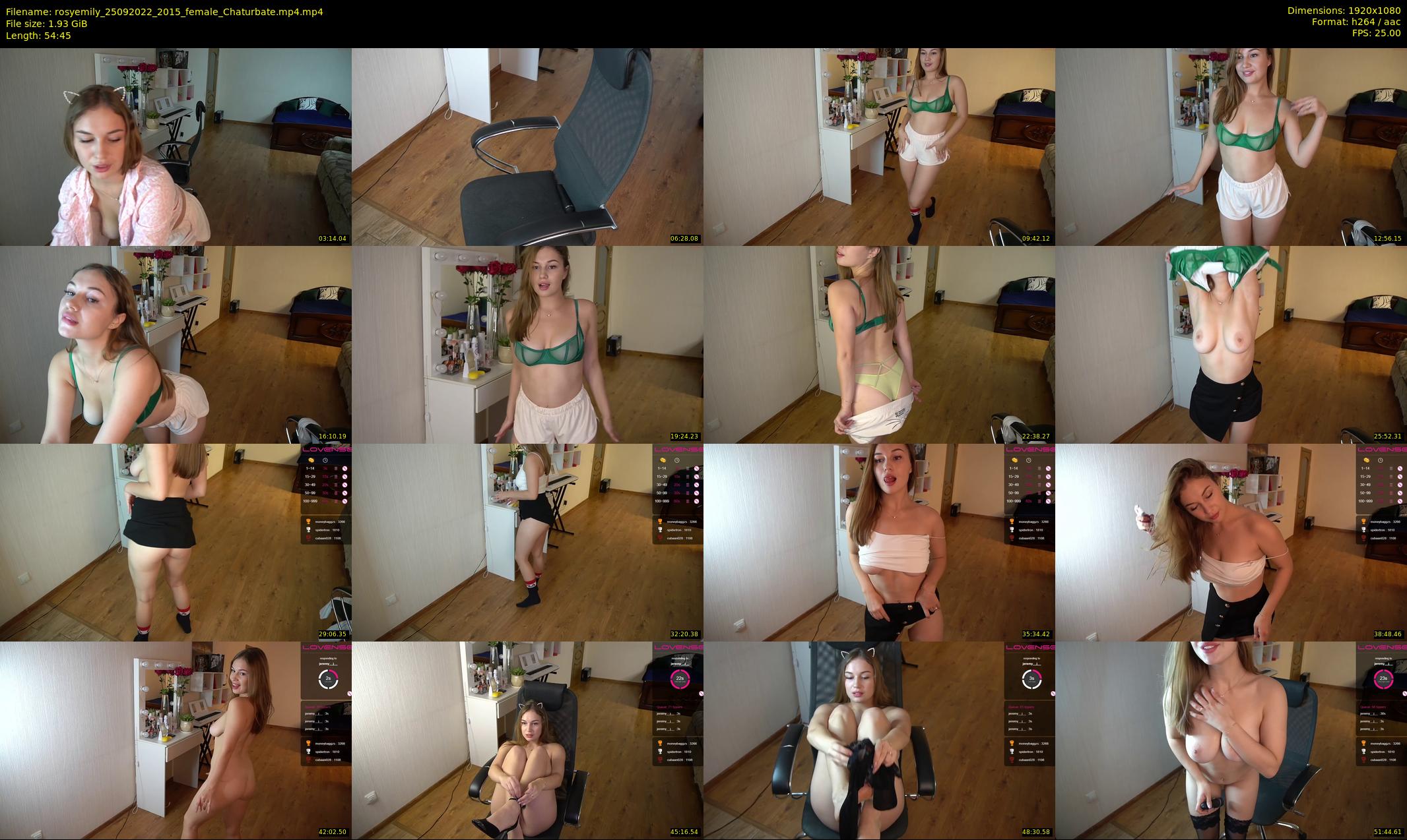 rosyemily — 55 minute Chaturbate female cam show recording, 1080p, Sep 25, 2022