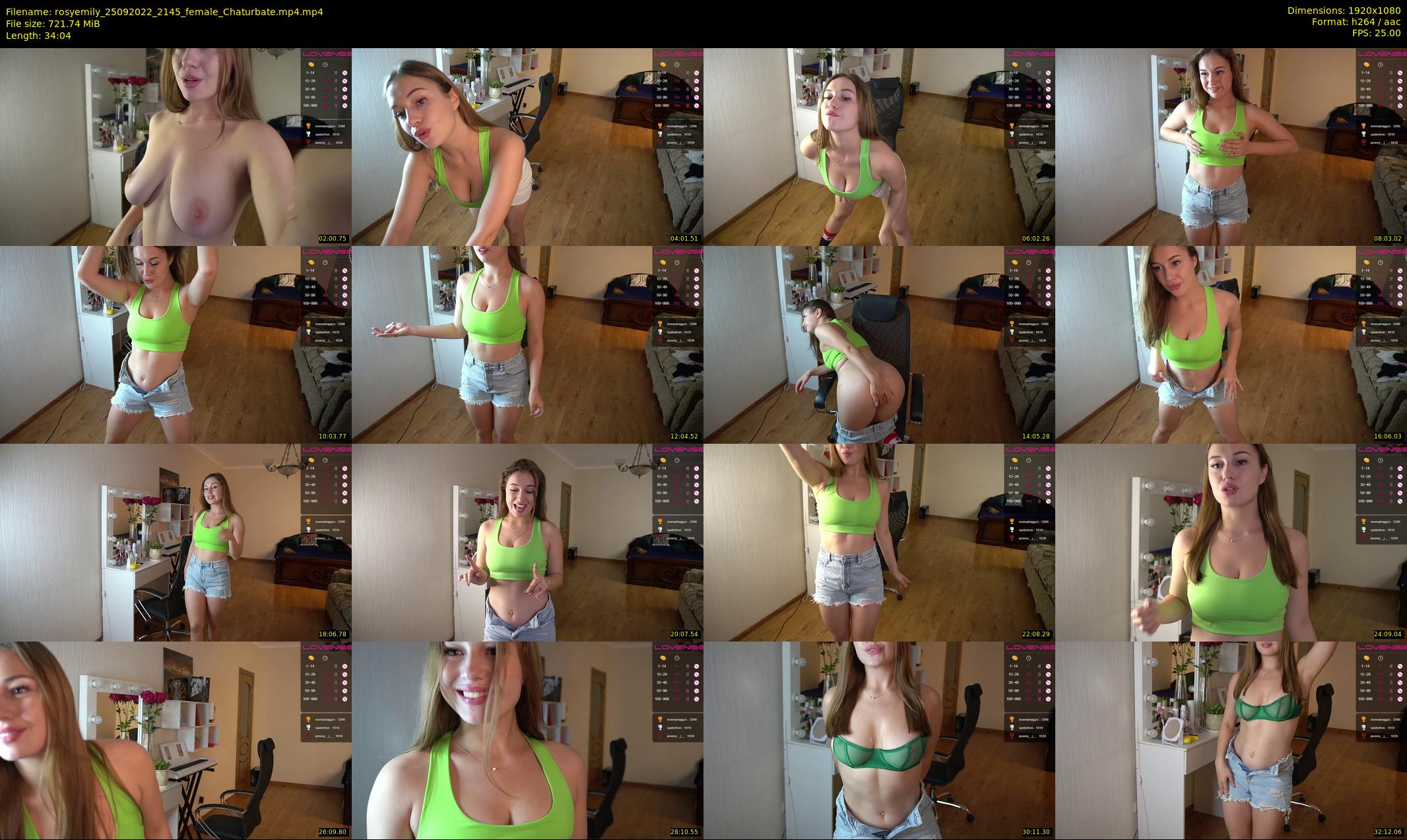 rosyemily — 35 minute Chaturbate female cam show recording, 1080p, Sep 25, 2022