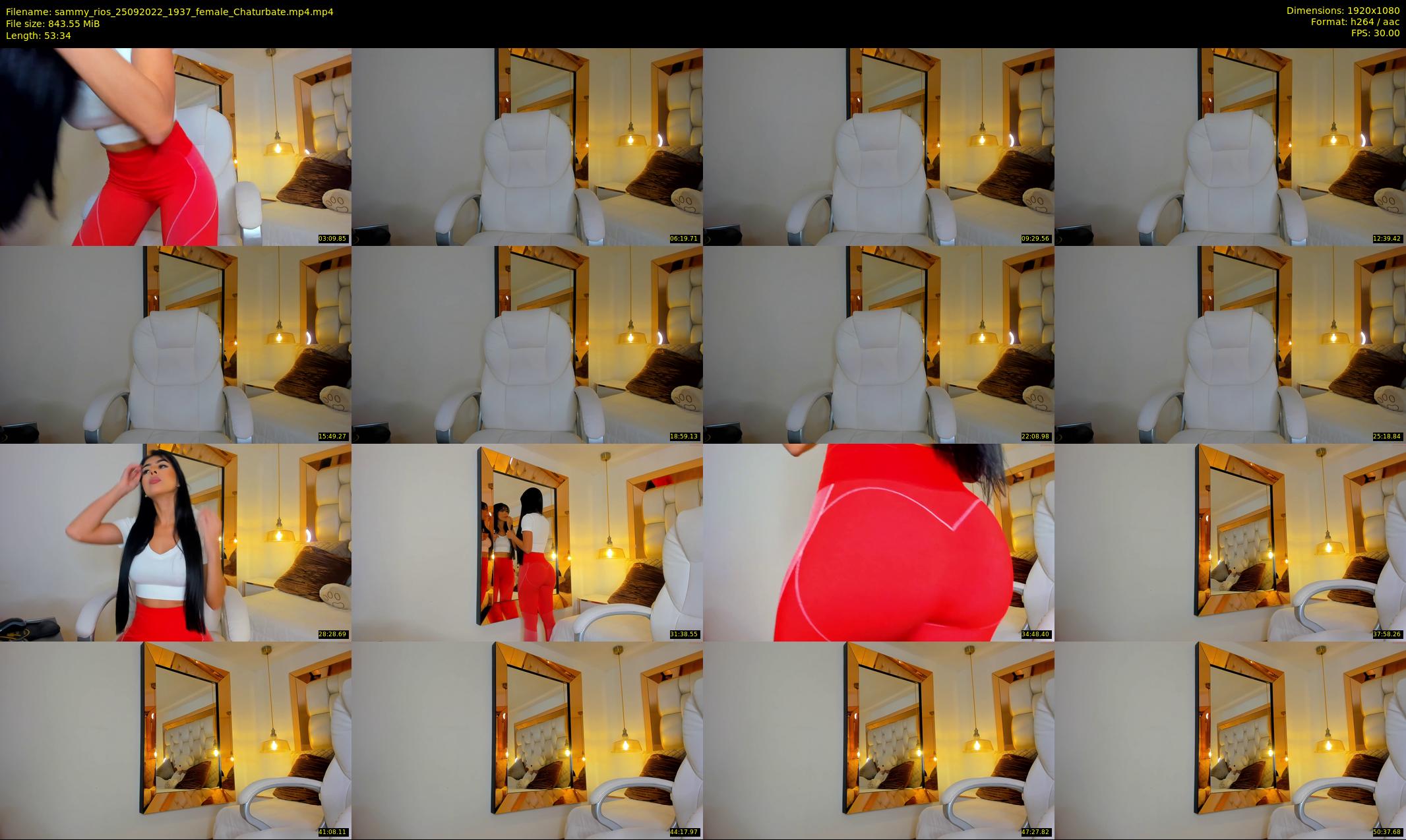 sammy_rios — 54 minute Chaturbate female cam show recording, 1080p, Sep 25, 2022