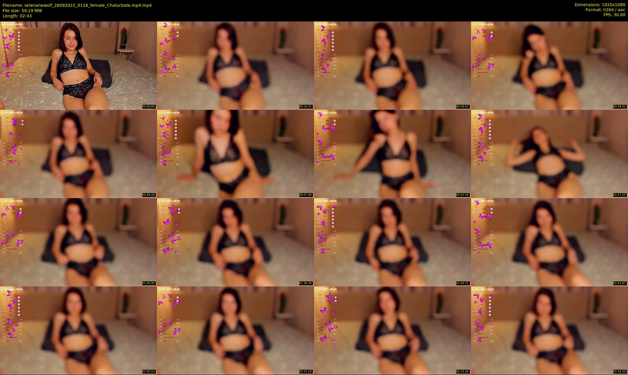 selenanewolf — 3 minute Chaturbate couple cam show recording, 1080p, Sep 26, 2022