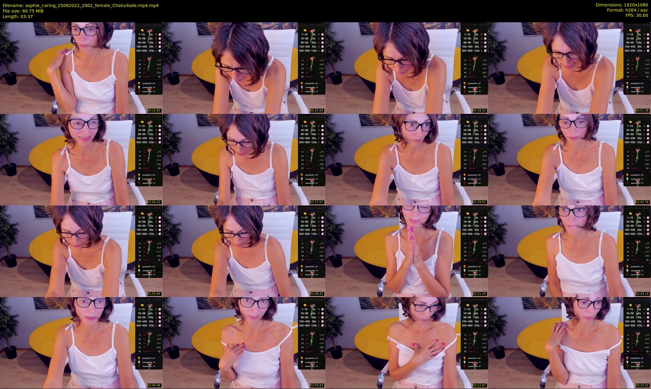 sophie_caring — 4 minute Chaturbate female cam show recording, 1080p, Sep 25, 2022