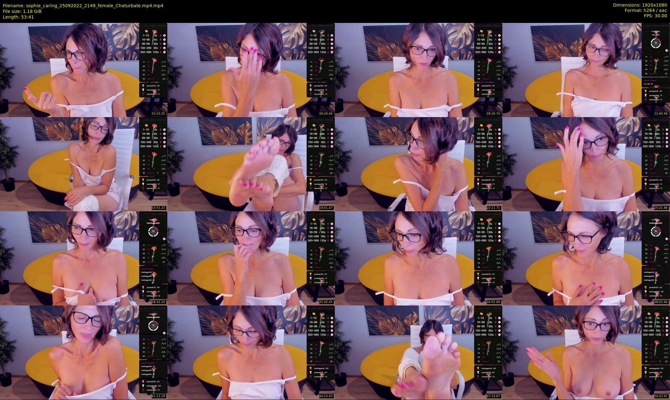 sophie_caring — 54 minute Chaturbate female cam show recording, 1080p, Sep 25, 2022