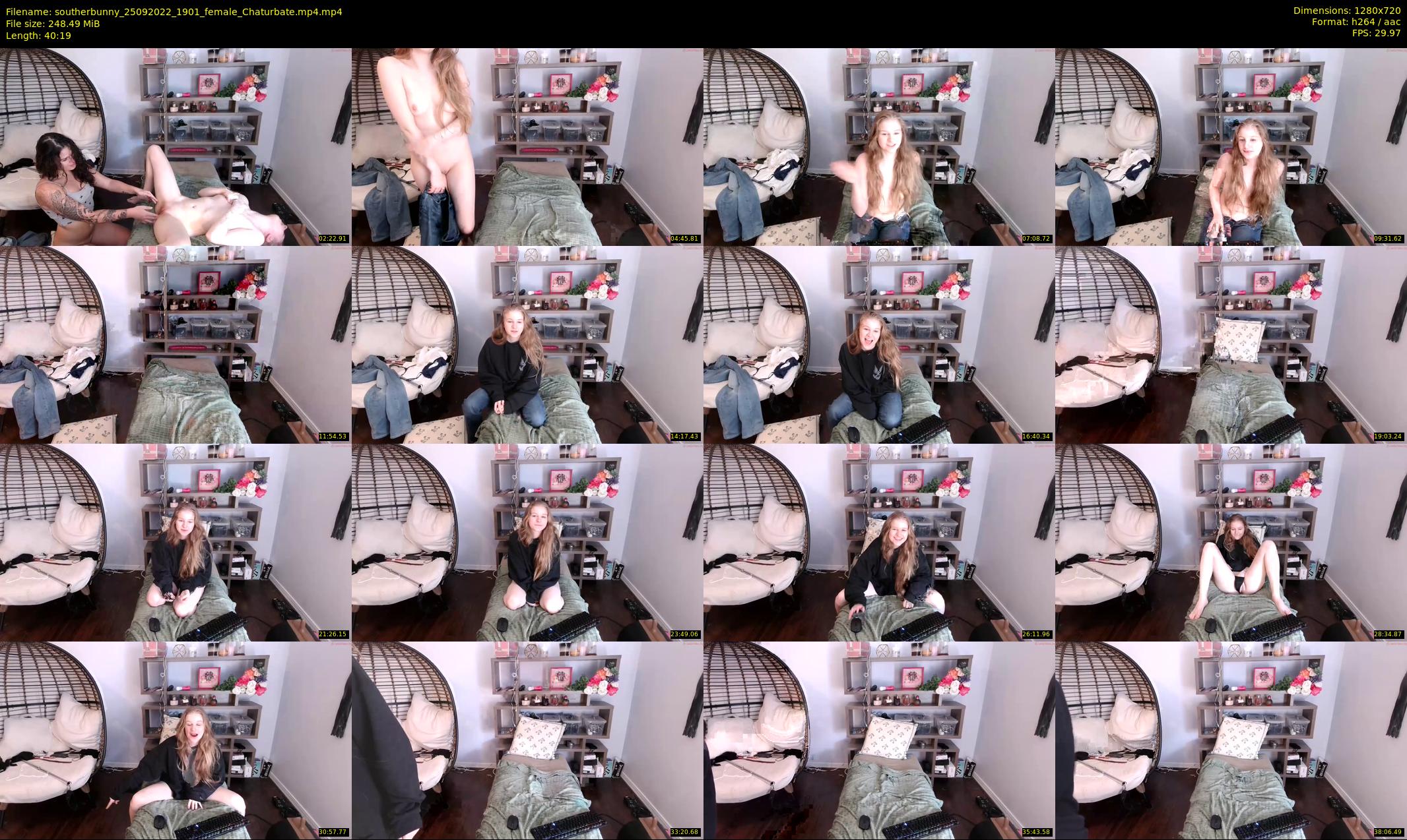 southerbunny — 41 minute Chaturbate female cam show recording, 720p, Sep 25, 2022