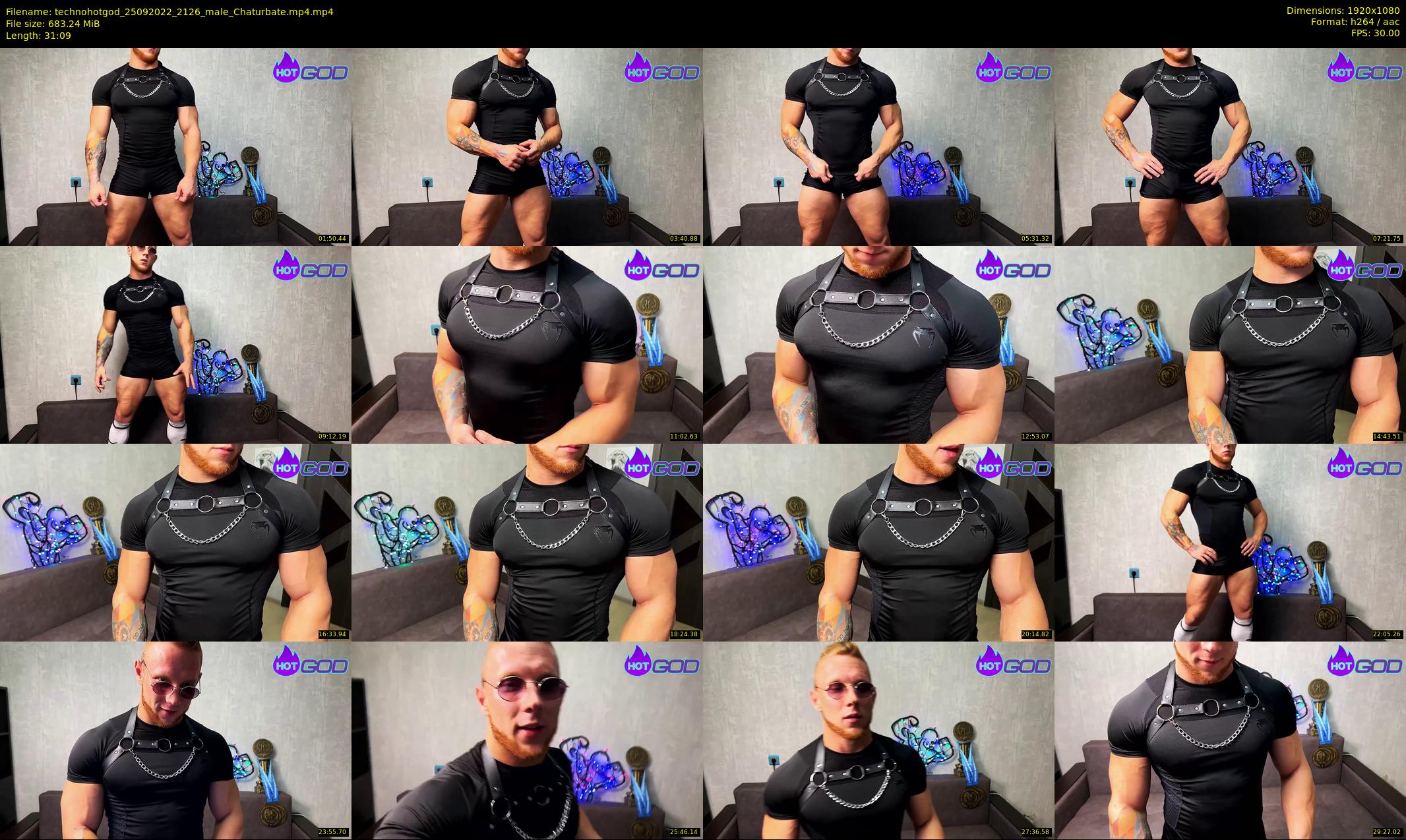 technohotgod — 32 minute Chaturbate male cam show recording, 1080p, Sep 25, 2022
