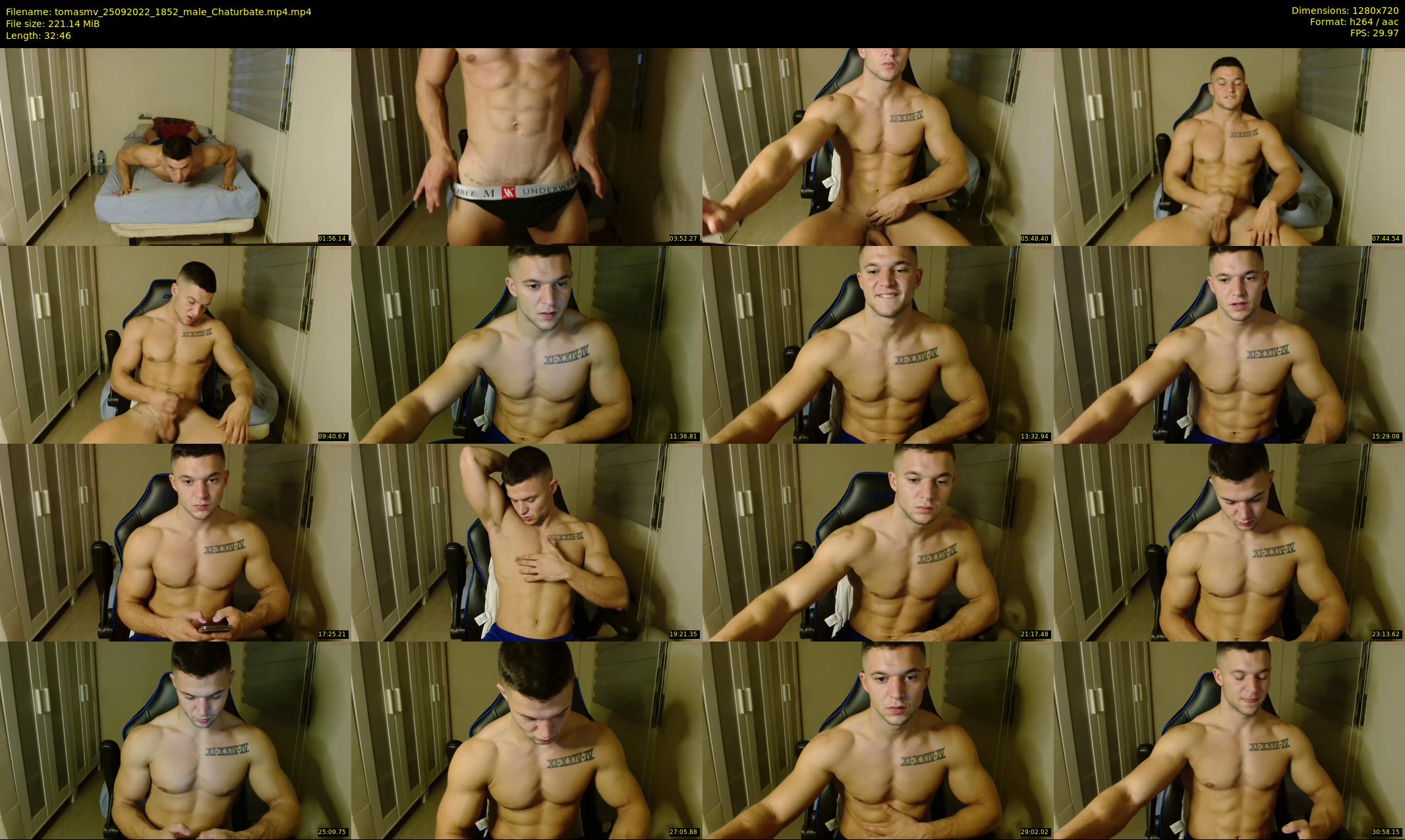 tomasmv — 33 minute Chaturbate male cam show recording, 720p, Sep 25, 2022