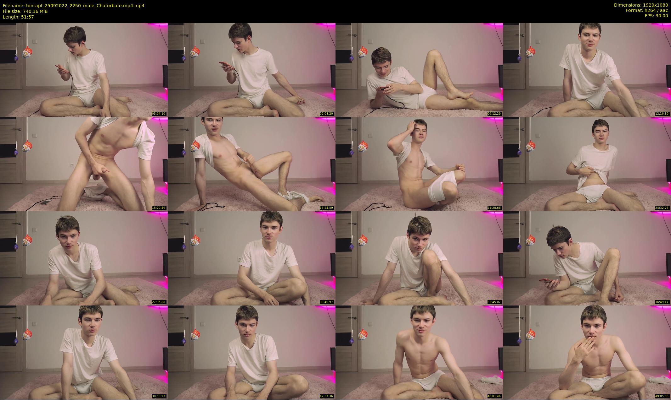 tonrapt — 52 minute Chaturbate male cam show recording, 1080p, Sep 25, 2022