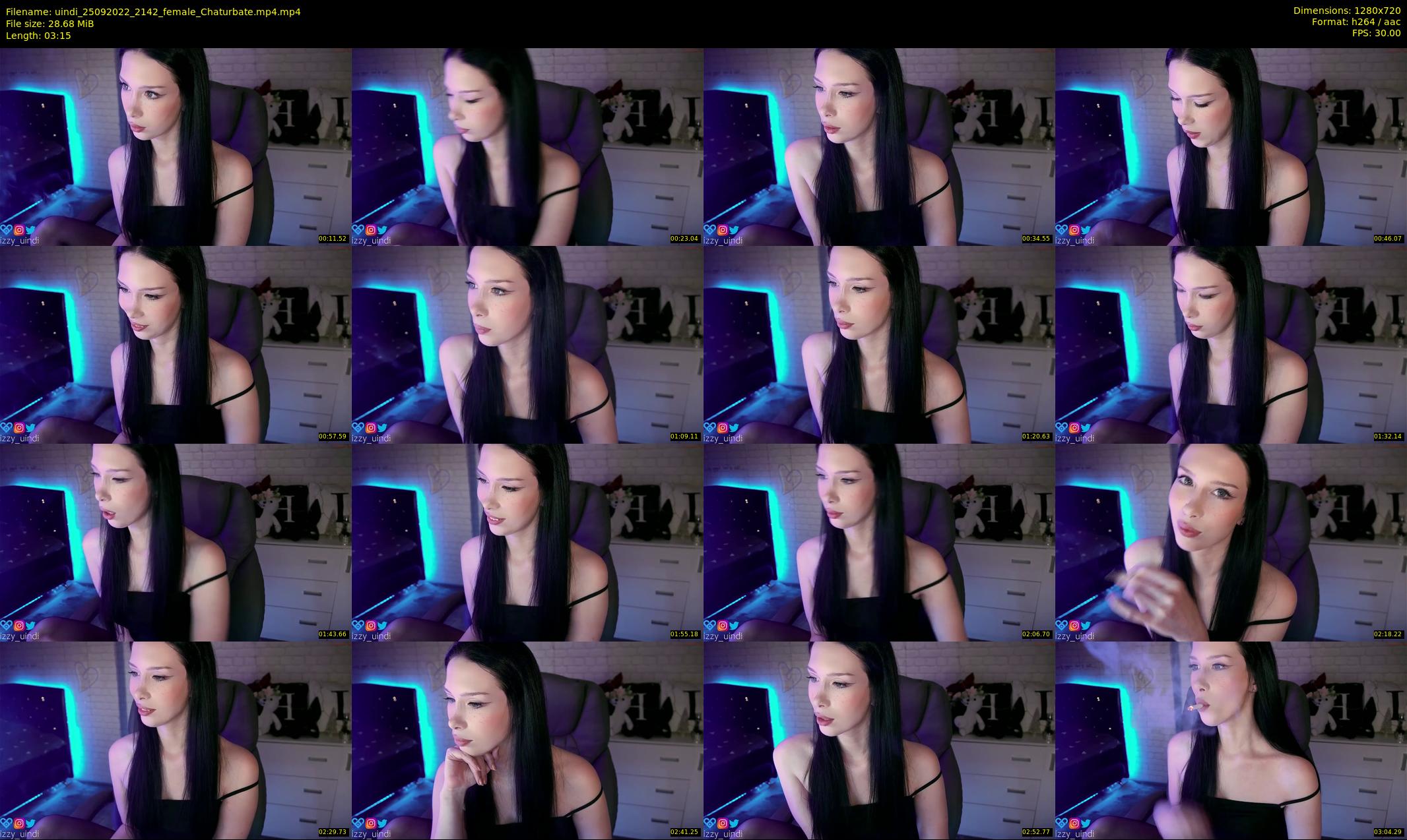 uindi — 4 minute Chaturbate female cam show recording, 720p, Sep 25, 2022