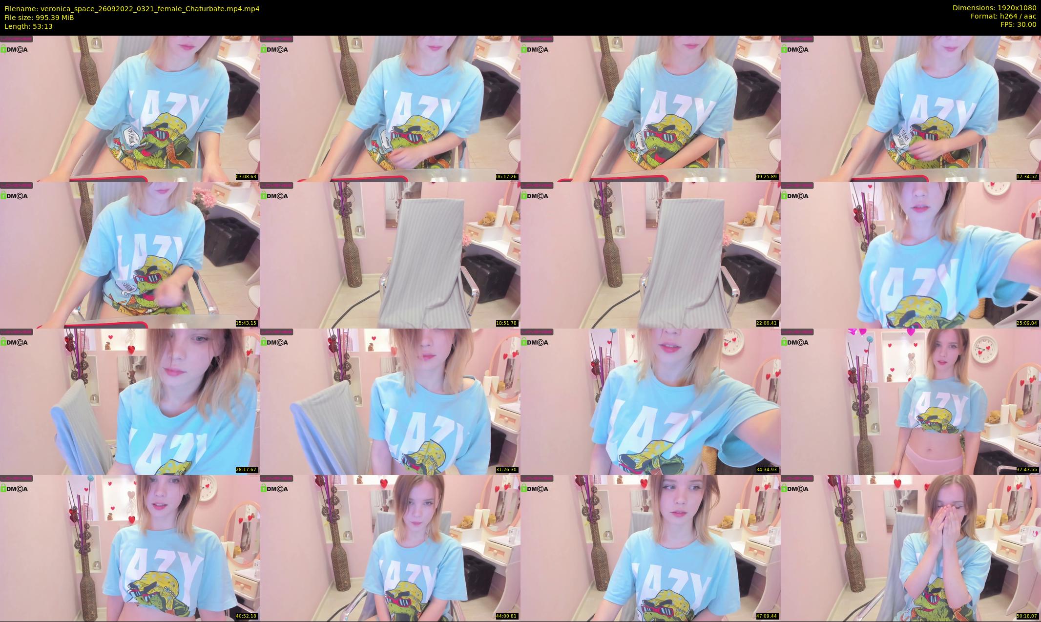 veronica_space — 54 minute Chaturbate female cam show recording, 1080p, Sep 26, 2022