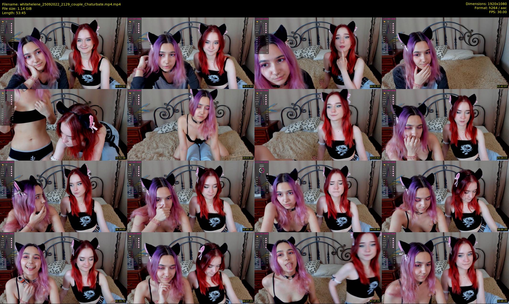 whitehelene — 54 minute Chaturbate female cam show recording, 1080p, Sep 25, 2022