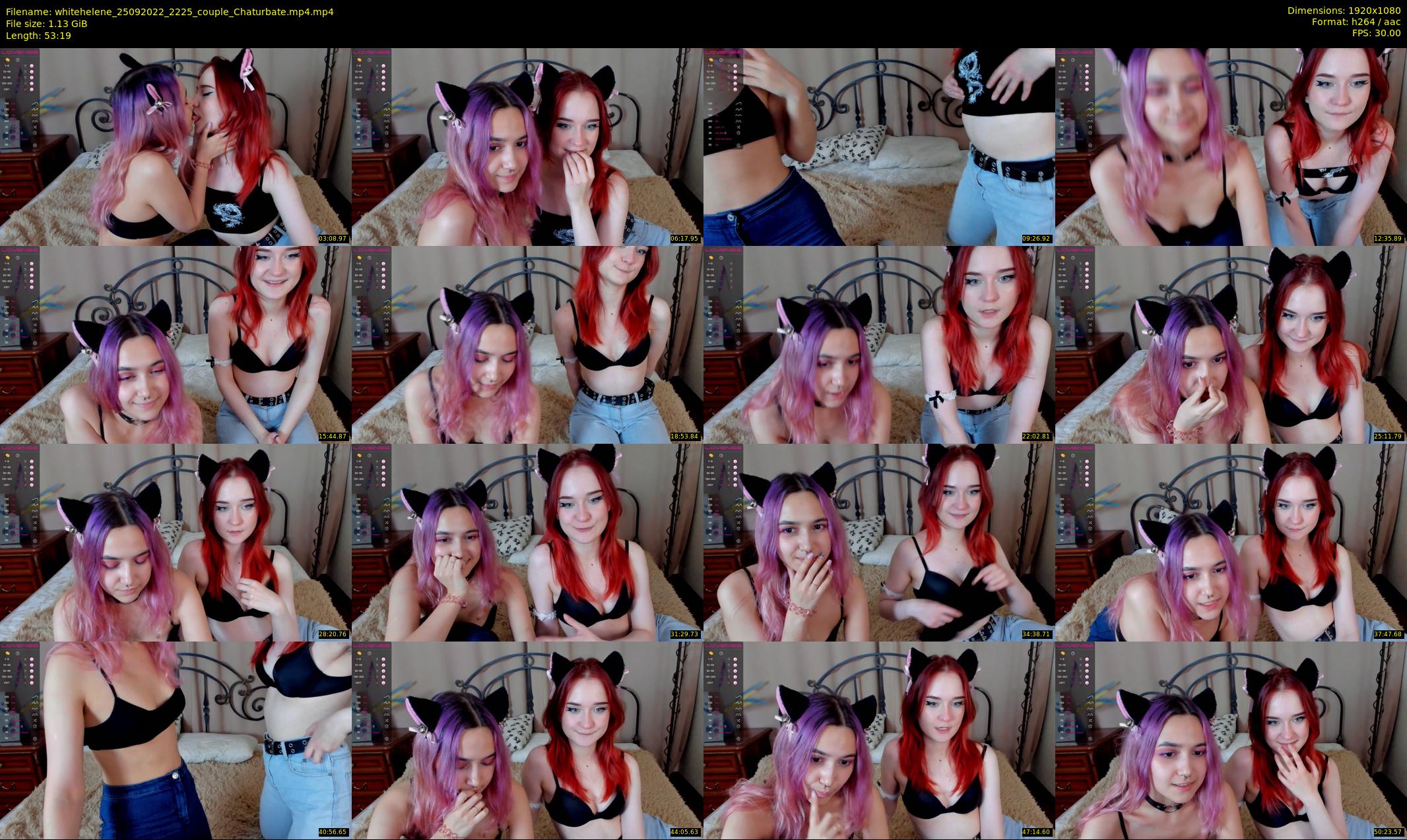 whitehelene — 54 minute Chaturbate female cam show recording, 1080p, Sep 25, 2022