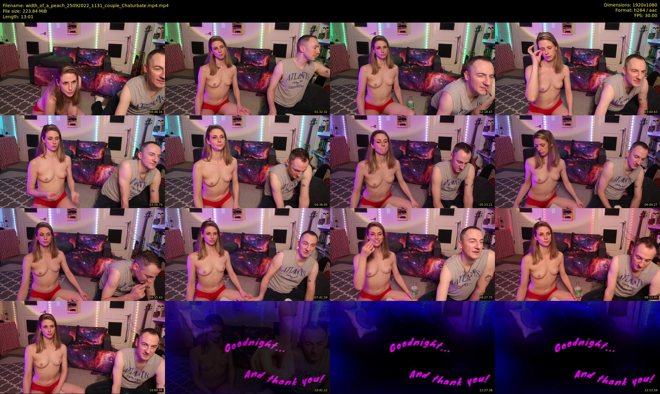 width_of_a_peach — 14 minute Chaturbate couple cam show recording, 1080p, Sep 25, 2022