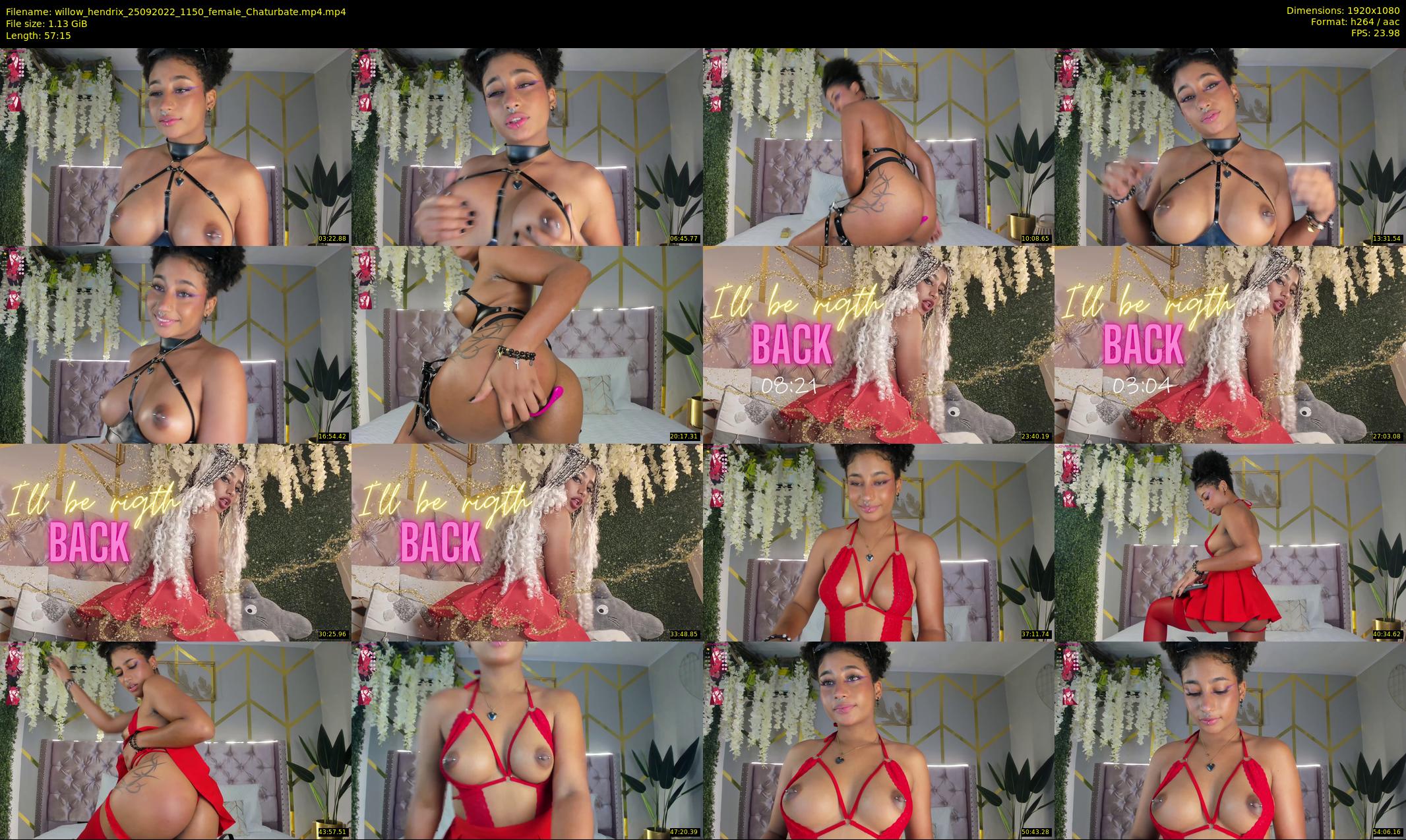 willow_hendrix — 58 minute Chaturbate female cam show recording, 1080p, Sep 25, 2022