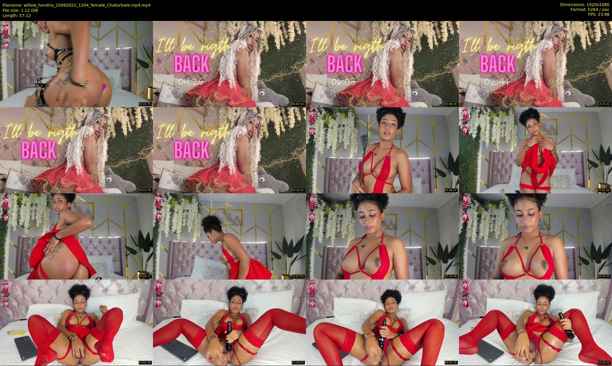 willow_hendrix — 58 minute Chaturbate female cam show recording, 1080p, Sep 25, 2022
