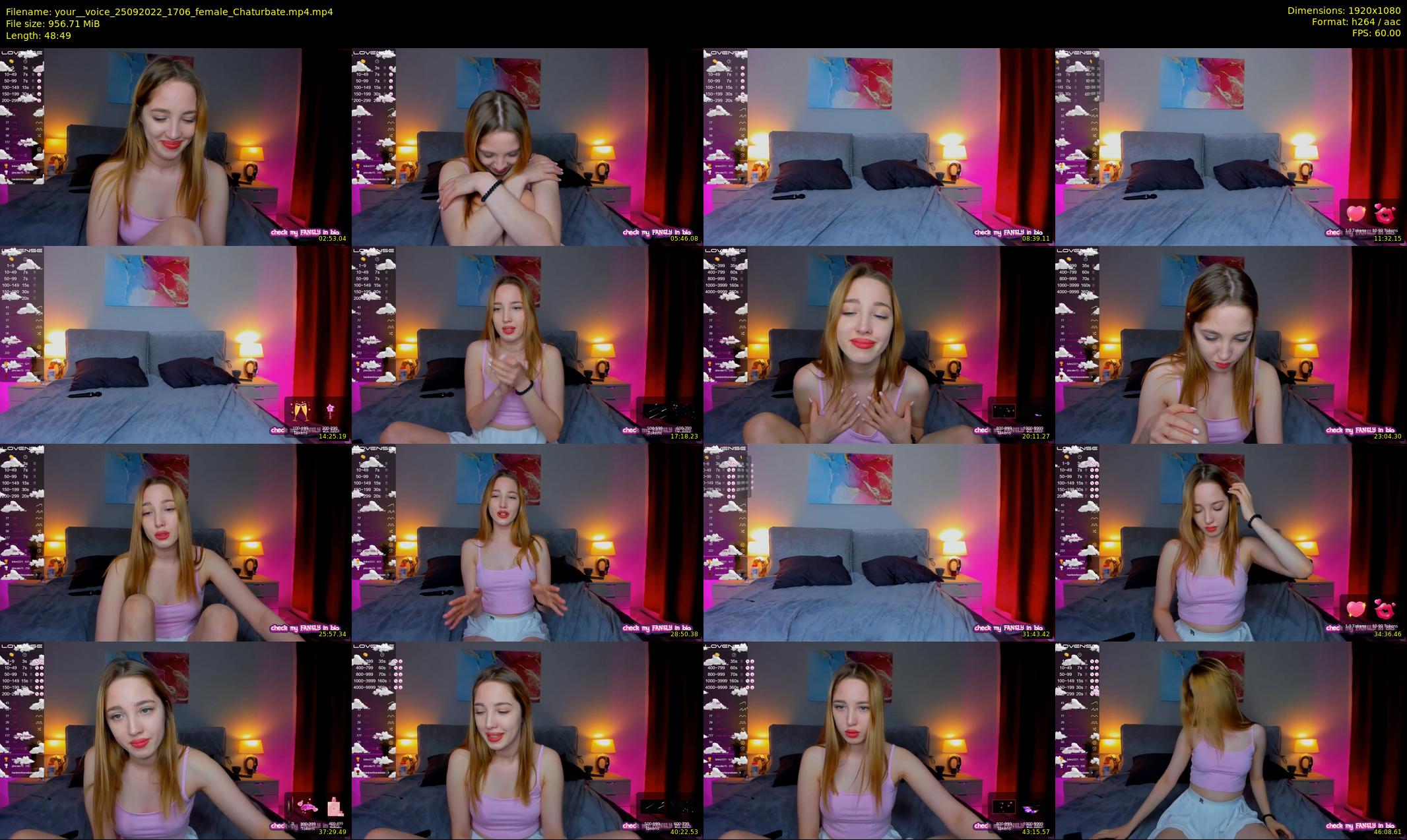 your__voice — 49 minute Chaturbate female cam show recording, 1080p, Sep 25, 2022