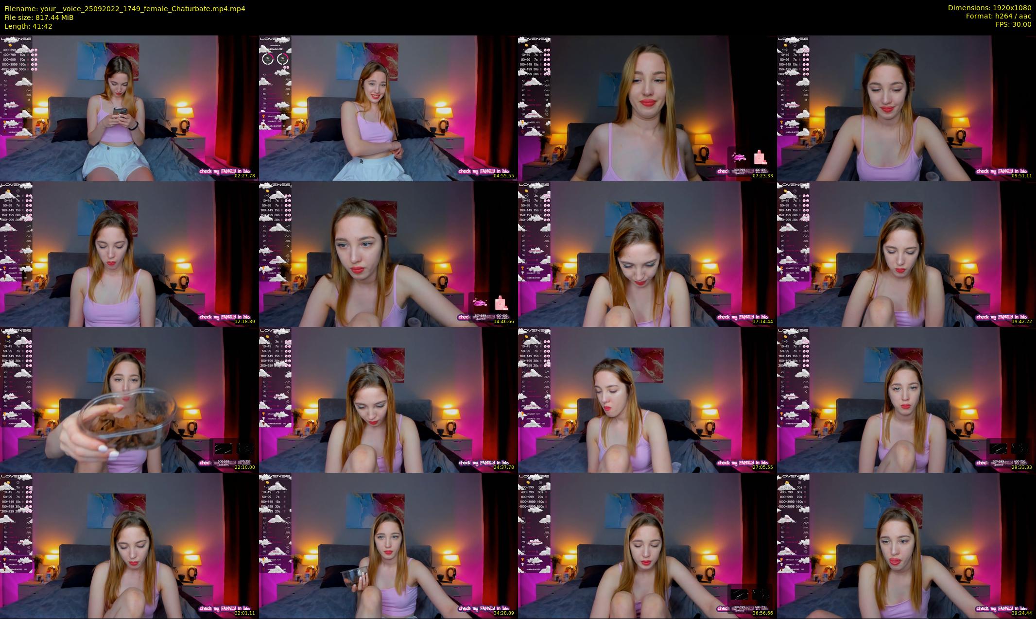 your__voice — 42 minute Chaturbate female cam show recording, 1080p, Sep 25, 2022