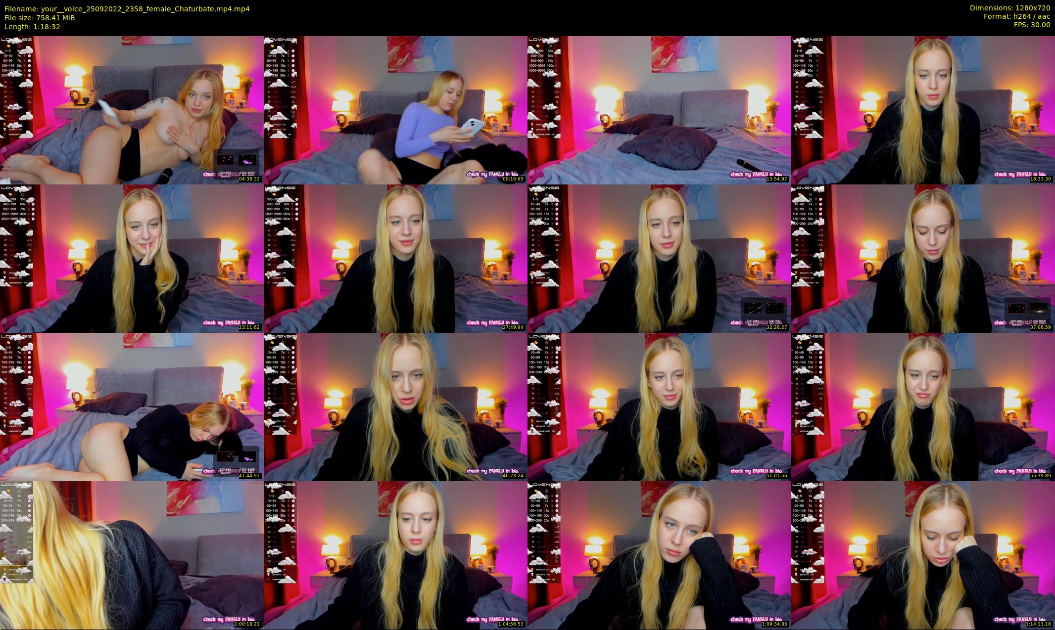 your__voice — 79 minute Chaturbate female cam show recording, 720p, Sep 25, 2022